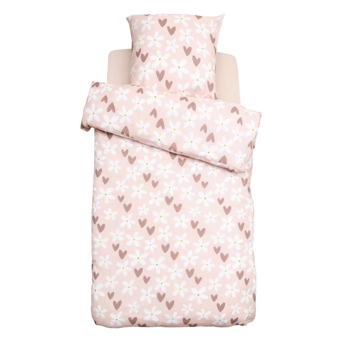 "Billie" printed children's bedding set 2 pieces, 140x200 cm, Purple