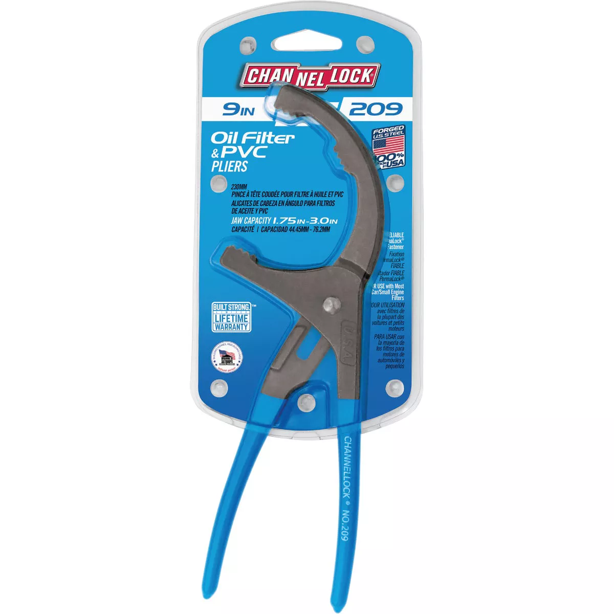 Channellock 9 In. Steel PVC/Oil Filter Pliers