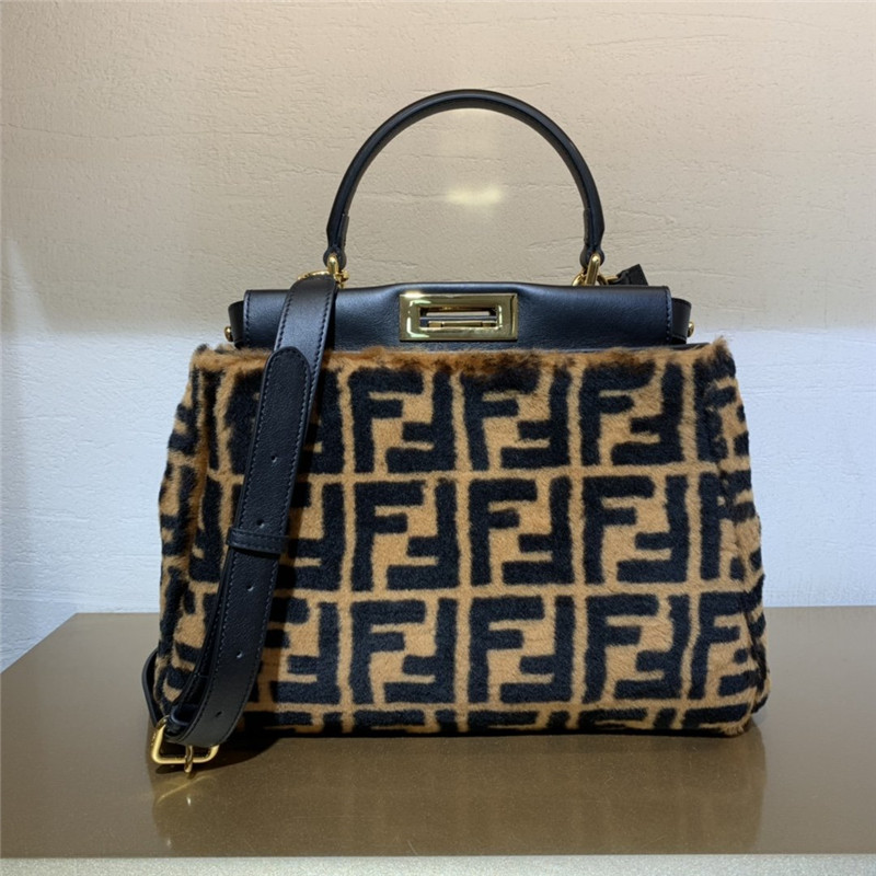 FENDI peekaboo FF fur bag - Replicaclubs