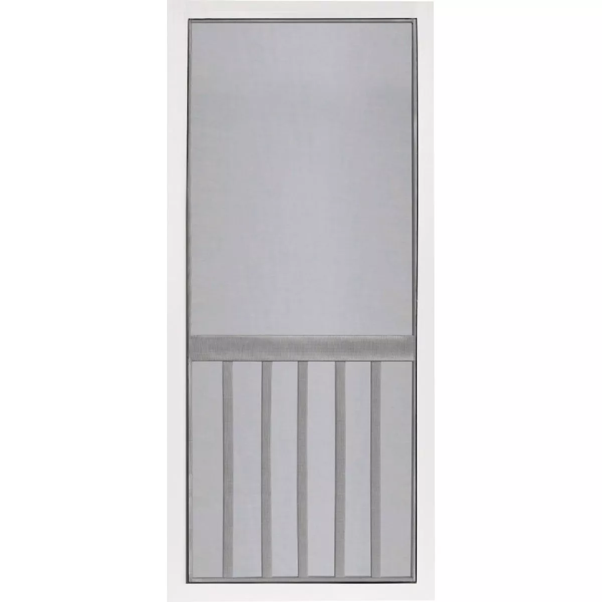 Screen Tight 5-Bar 32 In. W x 80 In. H x 1 In. Thick White Vinyl Screen Door