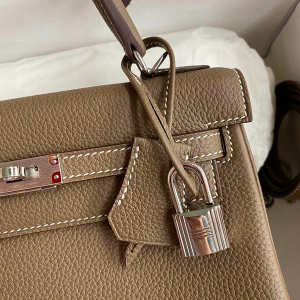 Hermes Kelly 25 Replica Inside Stitching Touch Silver Hardware1:1High-quality replica