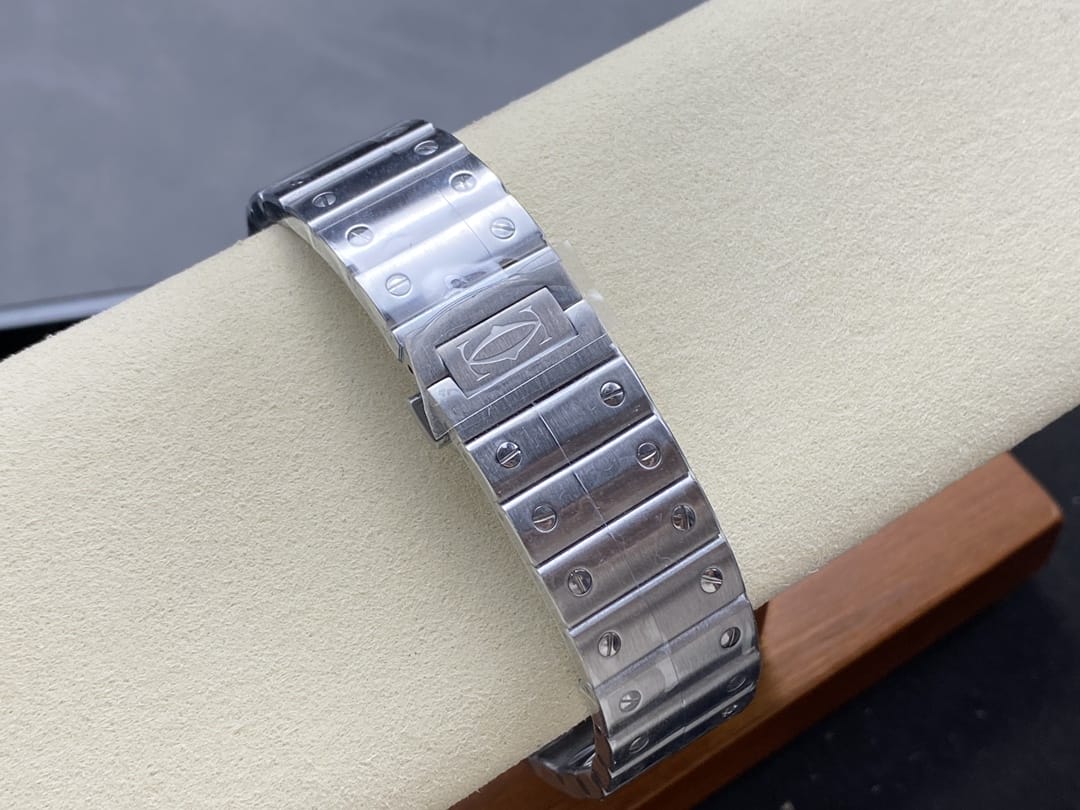 Fake Cartier Watch Santos de Cartier Large Steel Brown Dial WSSA0064-TW(1:1 replica) - Top club