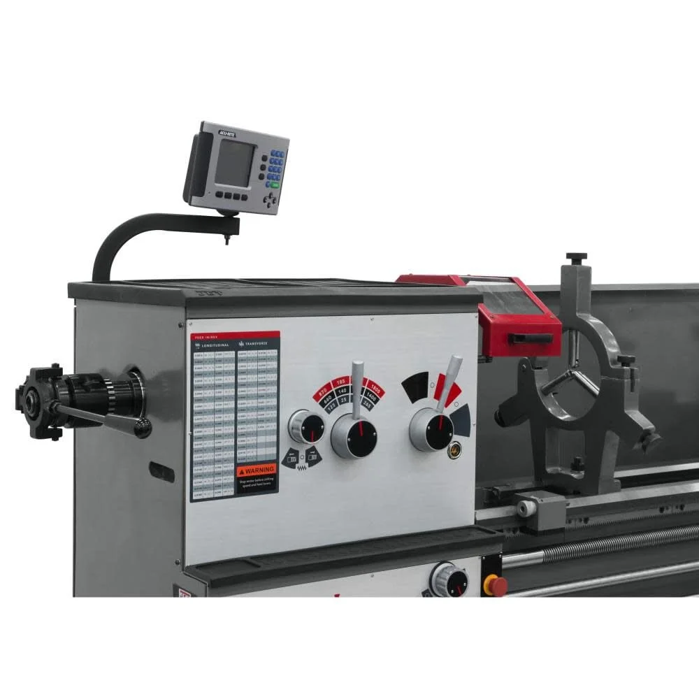 JET 321493 Lathe with 2-Axis ACU-RITE Digital Readout 200S Collet Closer and Taper Attachment Installed - Image 2