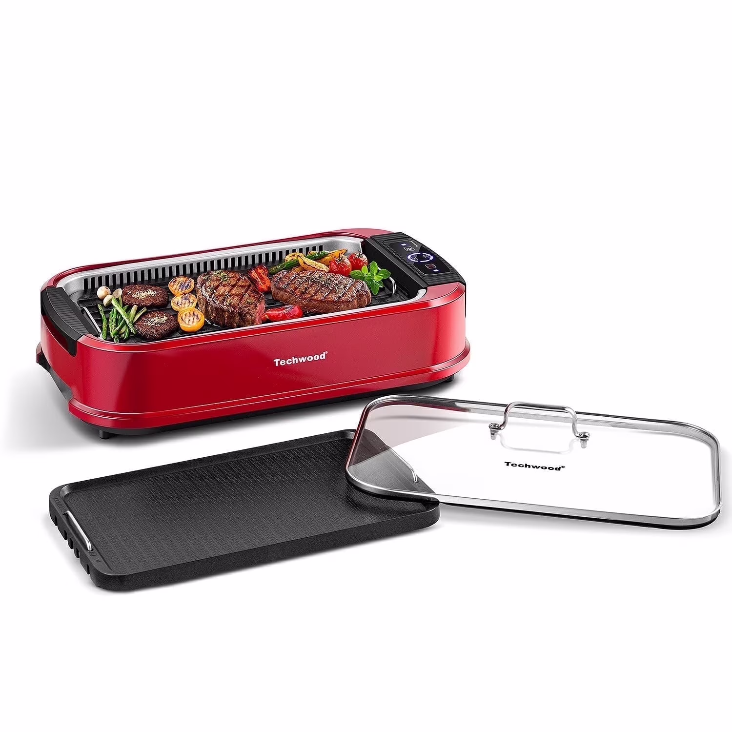 Techwood Indoor Smokeless Grill, 1500W, Black, Electric Portable Korean BBQ Grill with Tempered Glass Lid - Image 16
