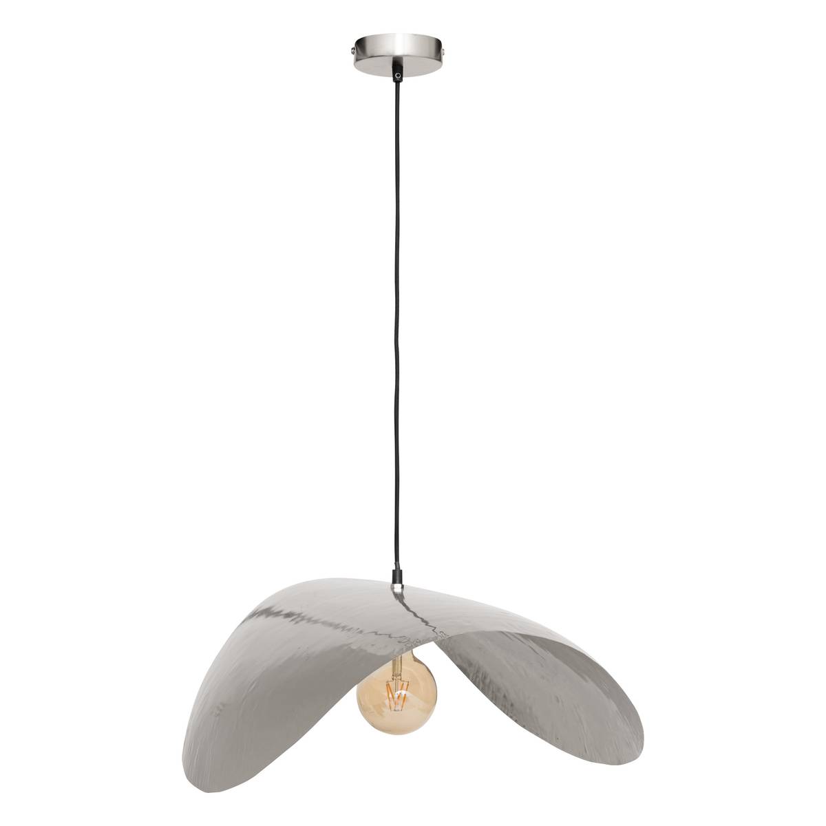 Hanging lamp "Arlo Silver, H.128 cm