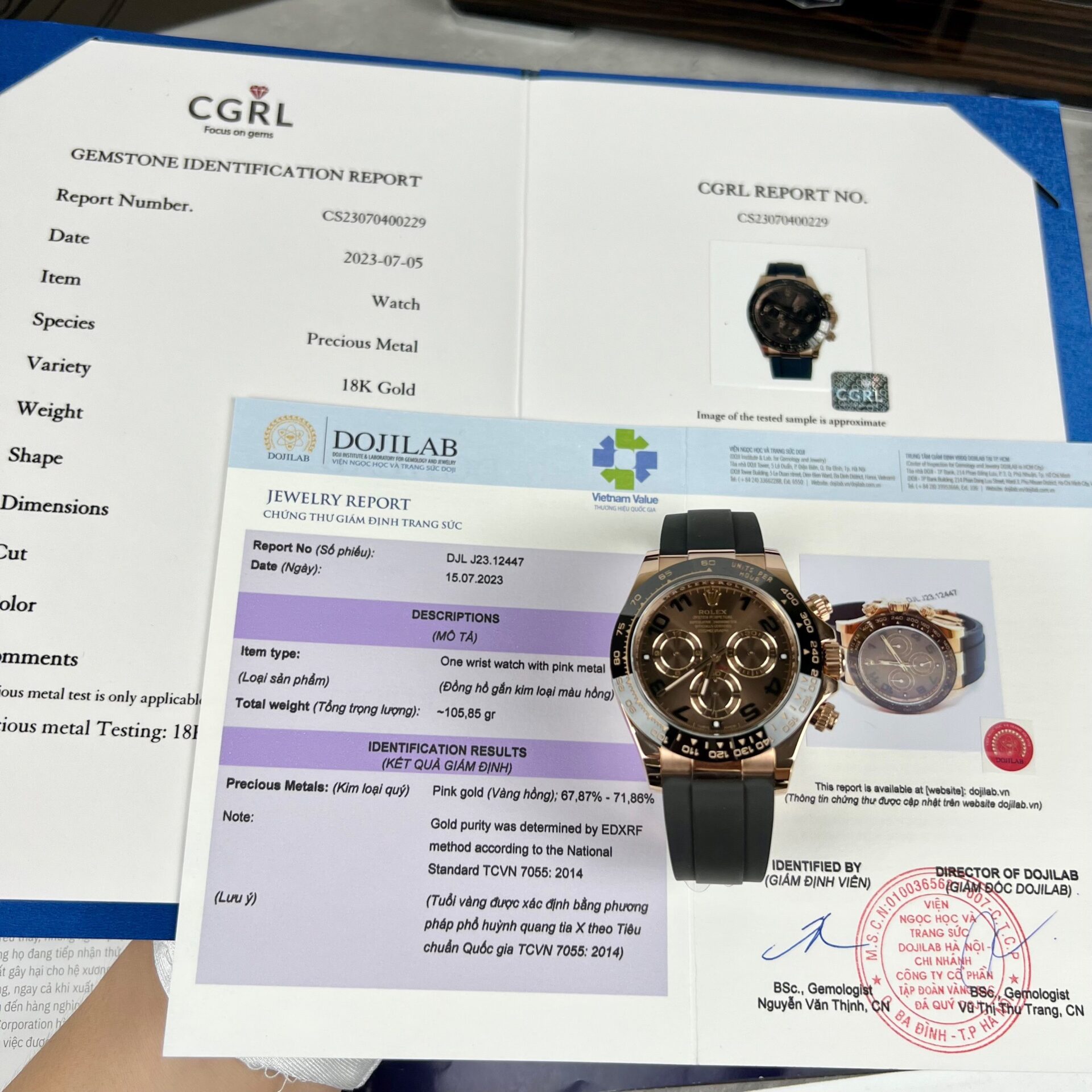 Rolex Daytona 116515LN 18K Rose Gold Wrapped Replica Watch 40mm - Elite Watch Atelier