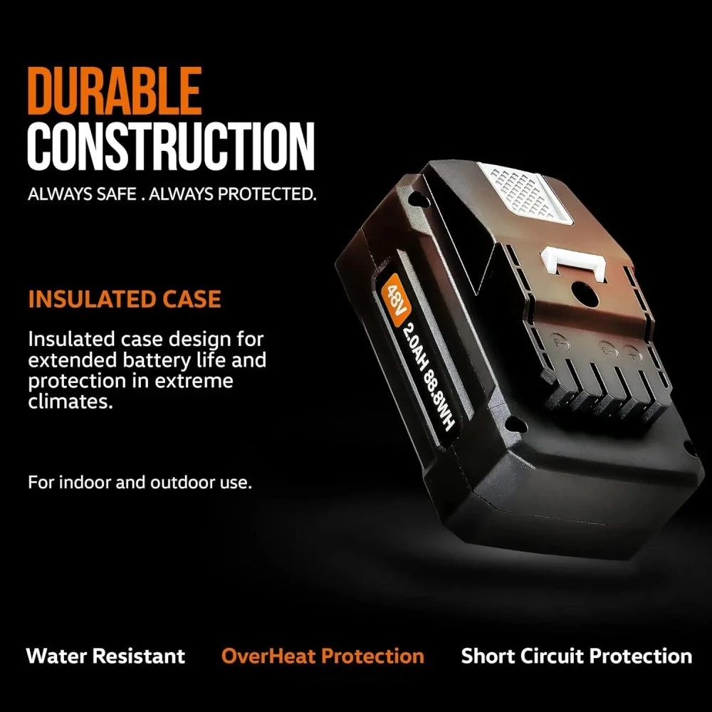 SuperHandy 48V 2Ah Rechargeable Lithium-Ion Power Tool Battery - Image 2 SuperHandy 48V 2Ah Rechargeable Lithium-Ion Power Tool Battery - Image 2