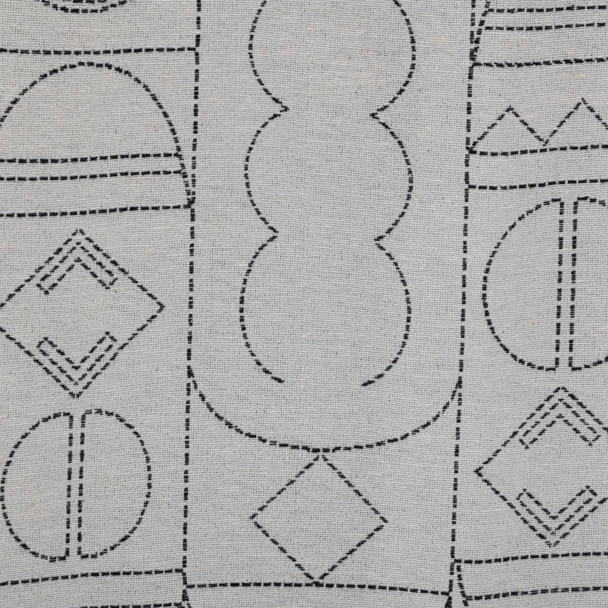 Curtain "Malakite" Jacquard, Black & White, 140x260 cm