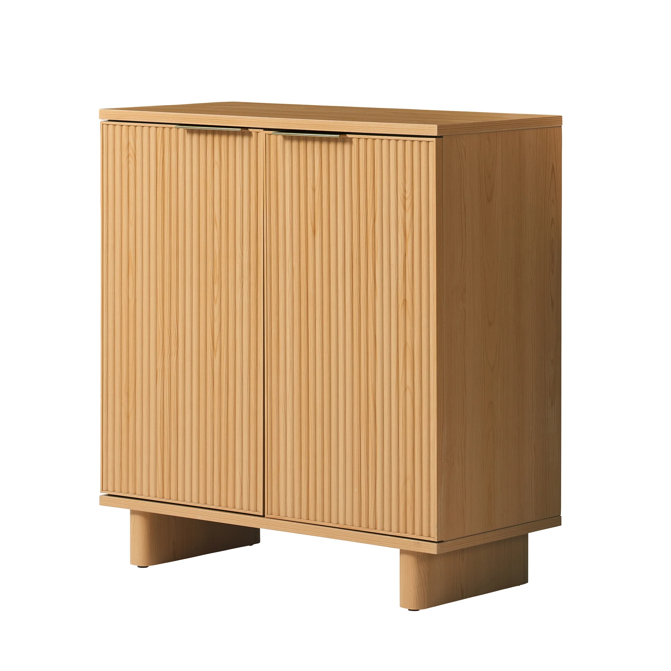 Better Homes & Gardens Lillian Fluted Accent Cabinet, Natural Pine Finish - Image 3