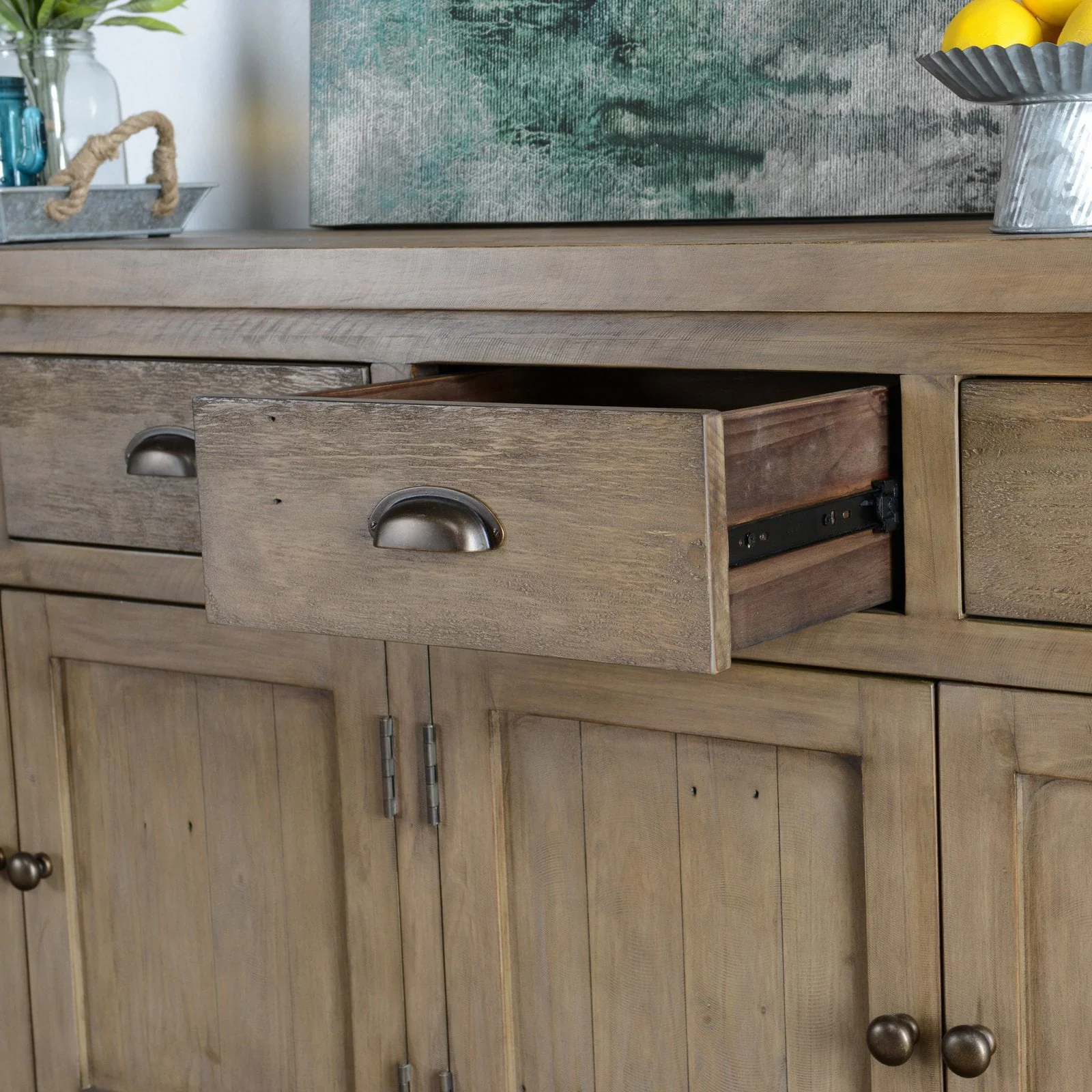 Kosas Home Quincy Reclaimed Pine Sideboard - Image 3