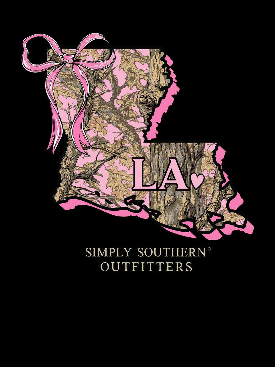 LS-STATE-LA-BLK - Simply Southern Outlet