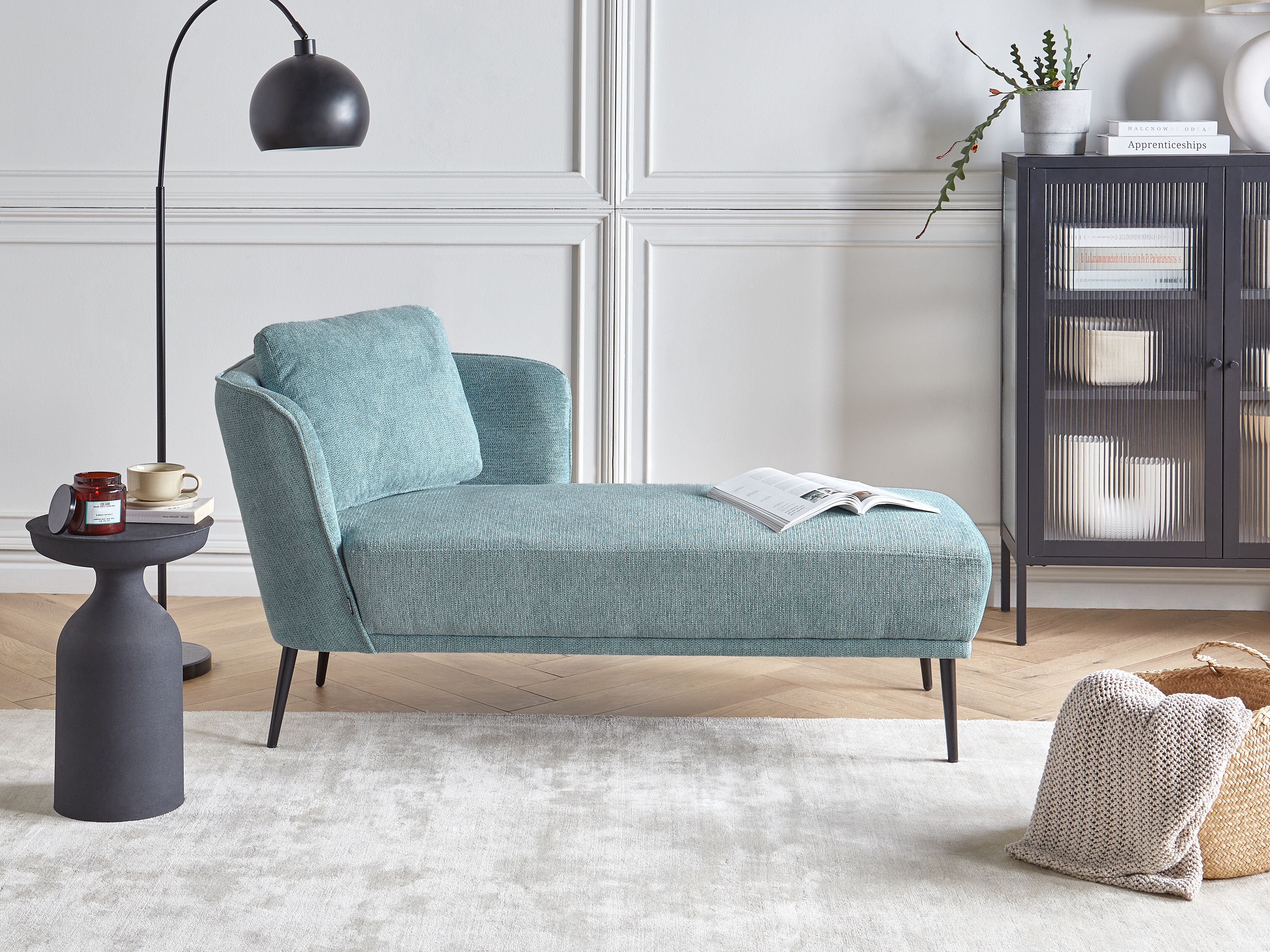 Left-Hand Chaise Lounge ARTHEZE Fabric Blue
