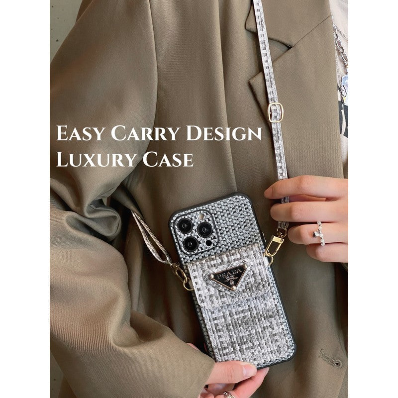 Pra Weave Card Bag Crossbody iPhone Case - Wholesale & Influencer
