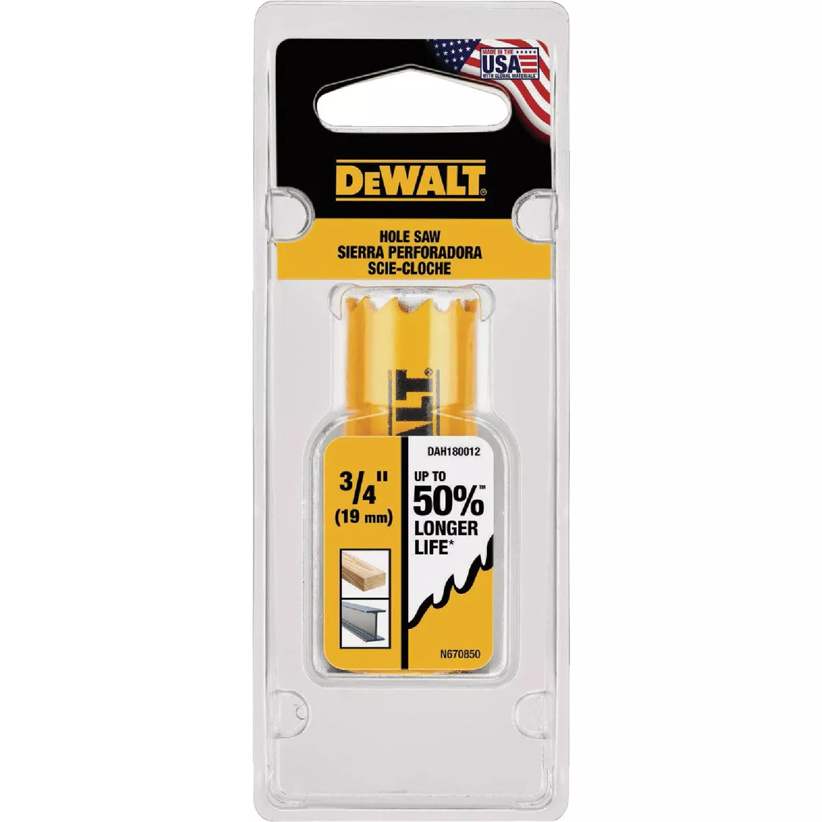 DEWALT 3/4 In. Bi-Metal Hole Saw