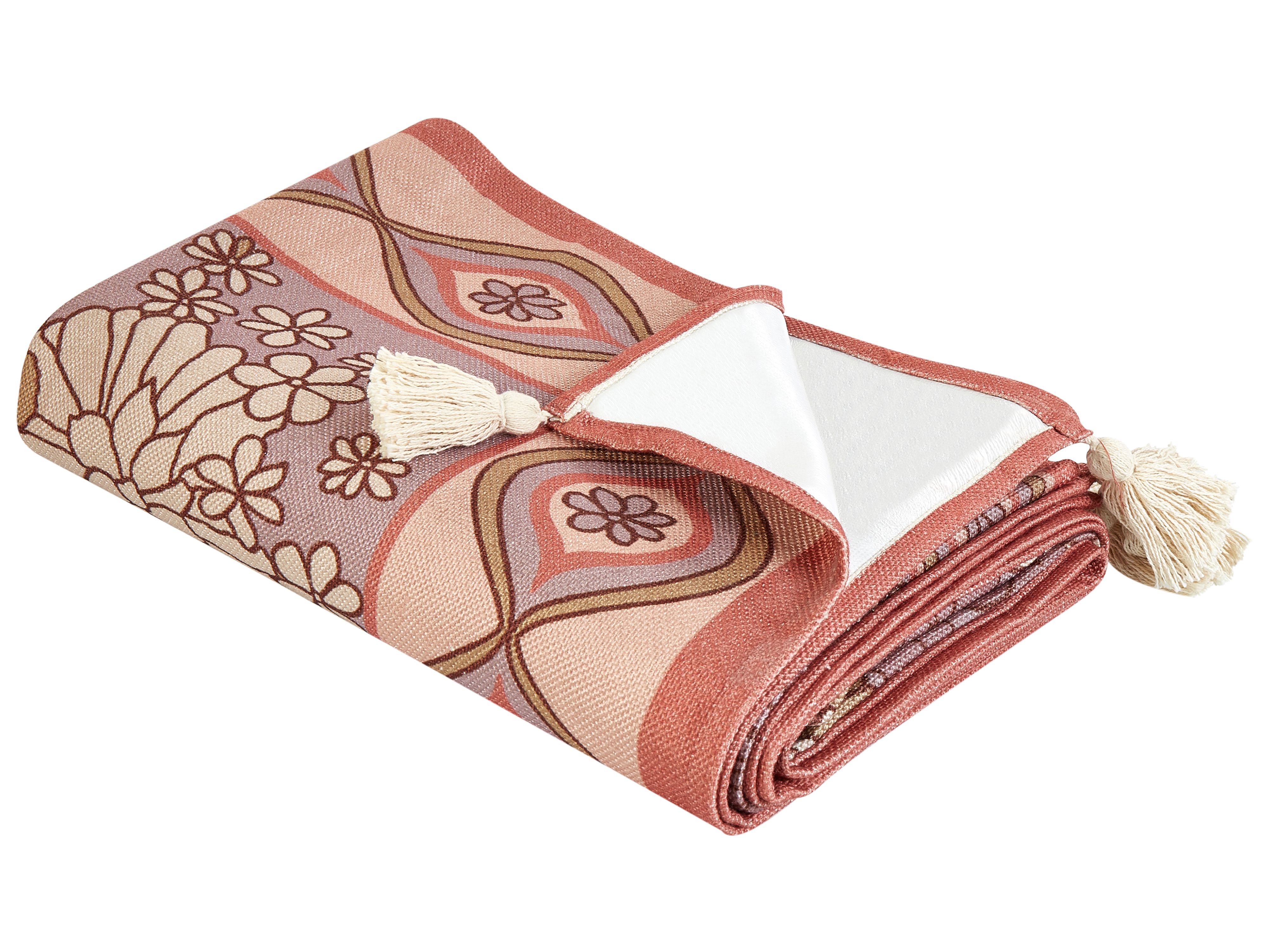 Picnic Blanket LASHARI 200 x 200 cm Peach Pink