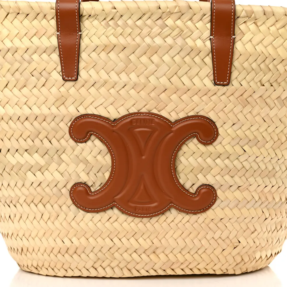Celine Medium Teen Triomphe Bag Replica in Tan Leather1:1High-quality replica