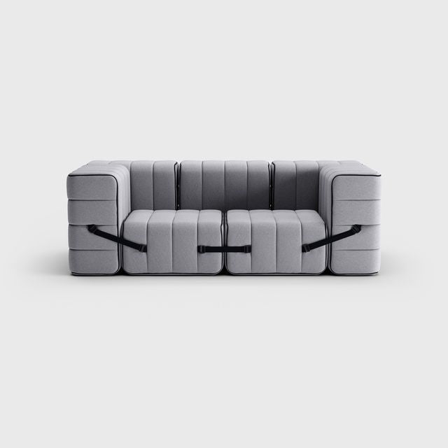 Curt-Set 7 - e.g. Flexibele 2-zitter - Jet - Grijs