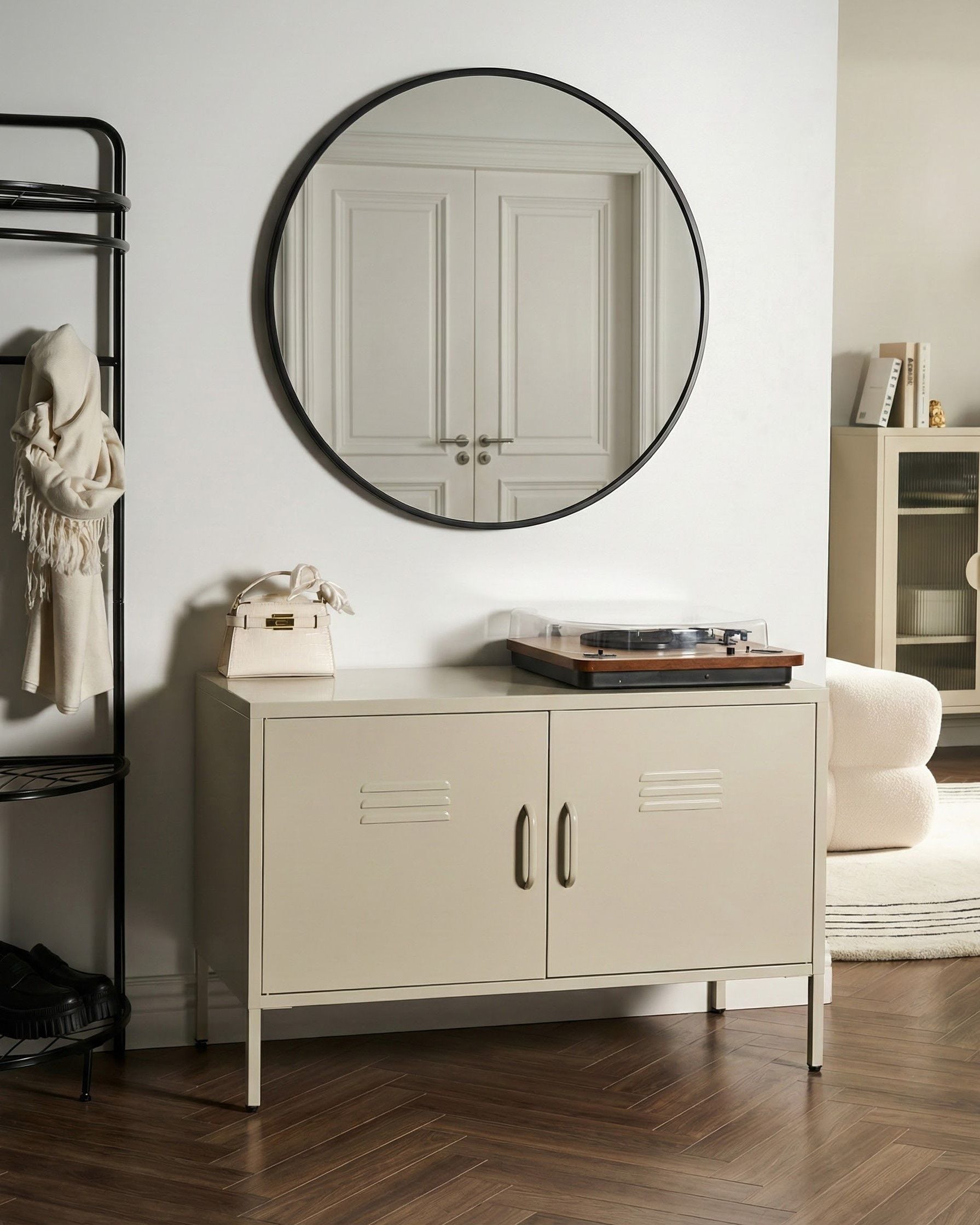Storage Unit URIA Metal Light Beige
