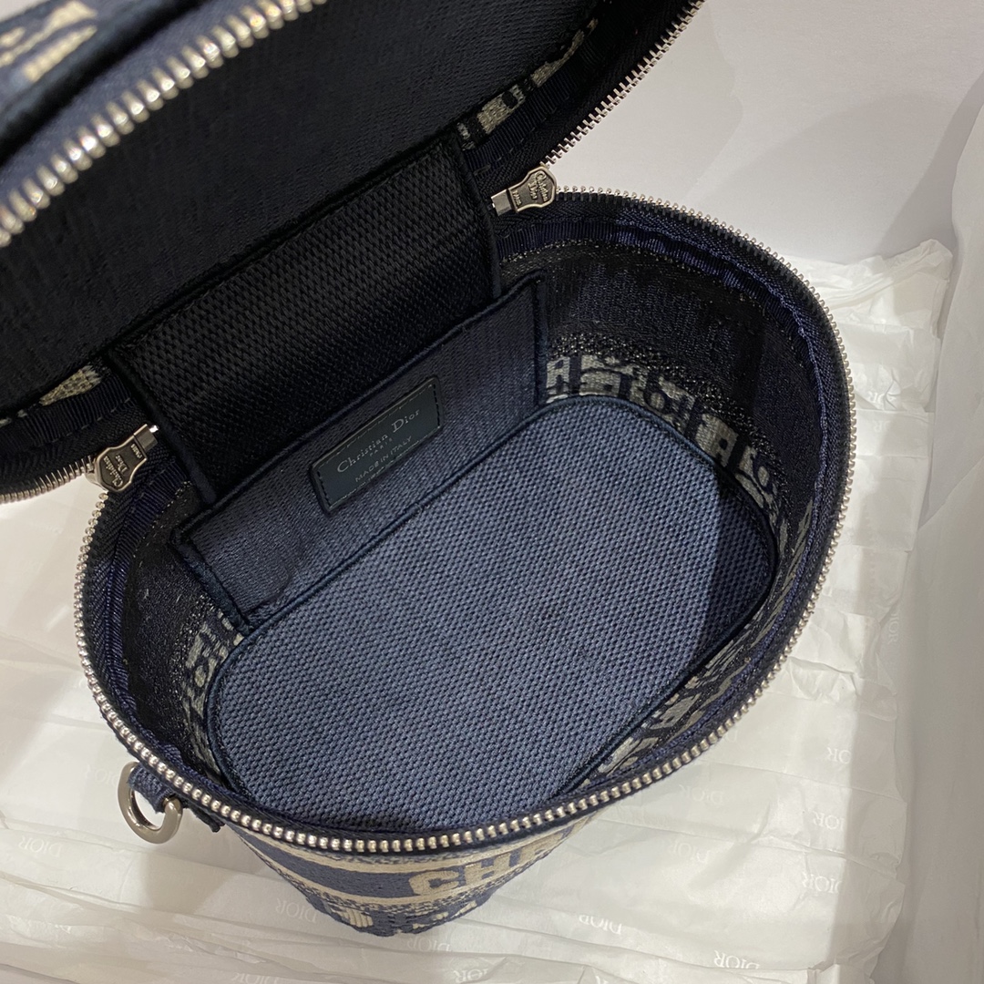 Small Diortravel Vanity Case With Shoulder Strap Beige For Women 7.5in/18.5cm1:1High-quality replica