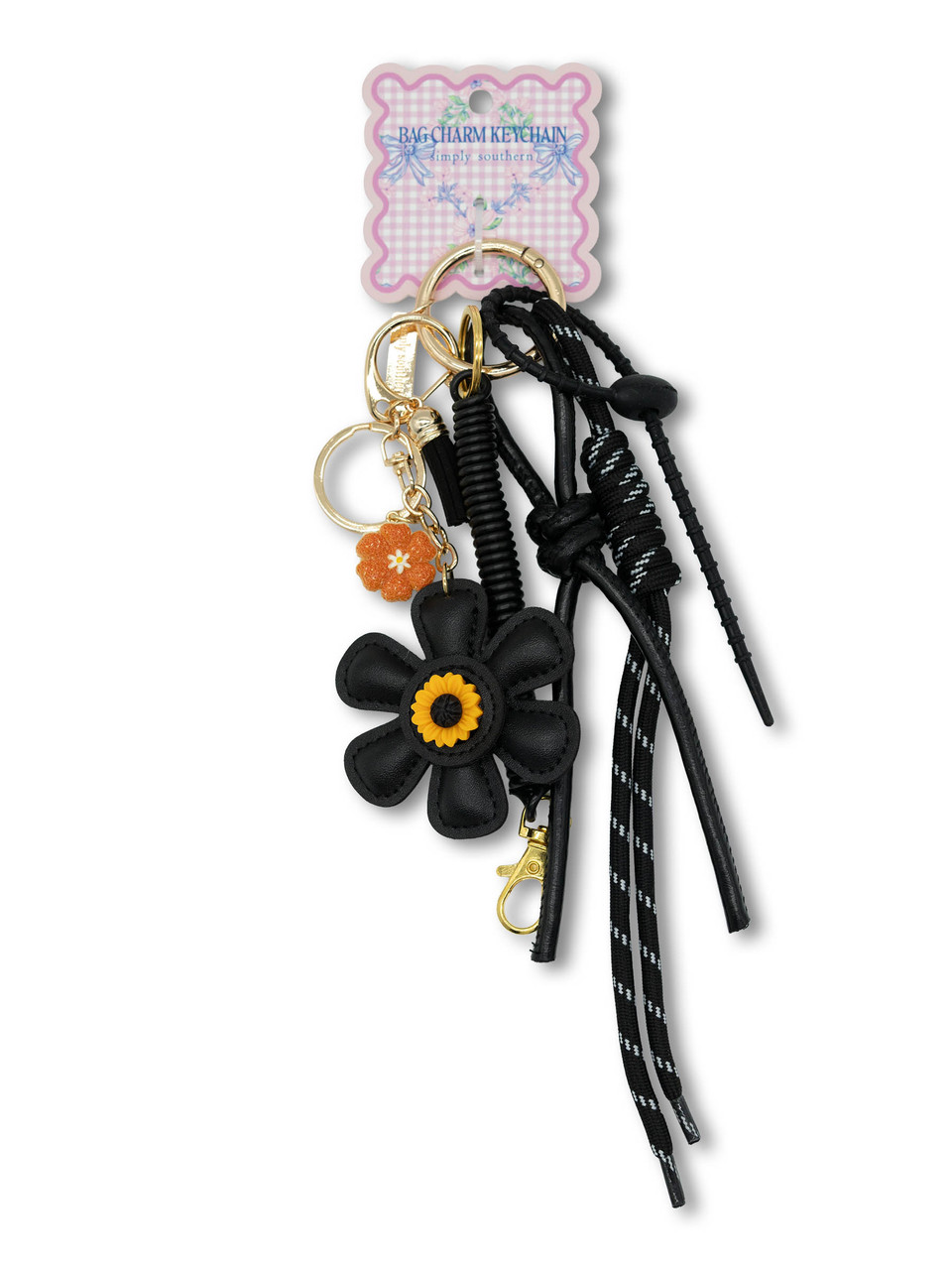 0126-BAG-CHARM-WSTRN-FLWRBLK - Simply Southern Outlet