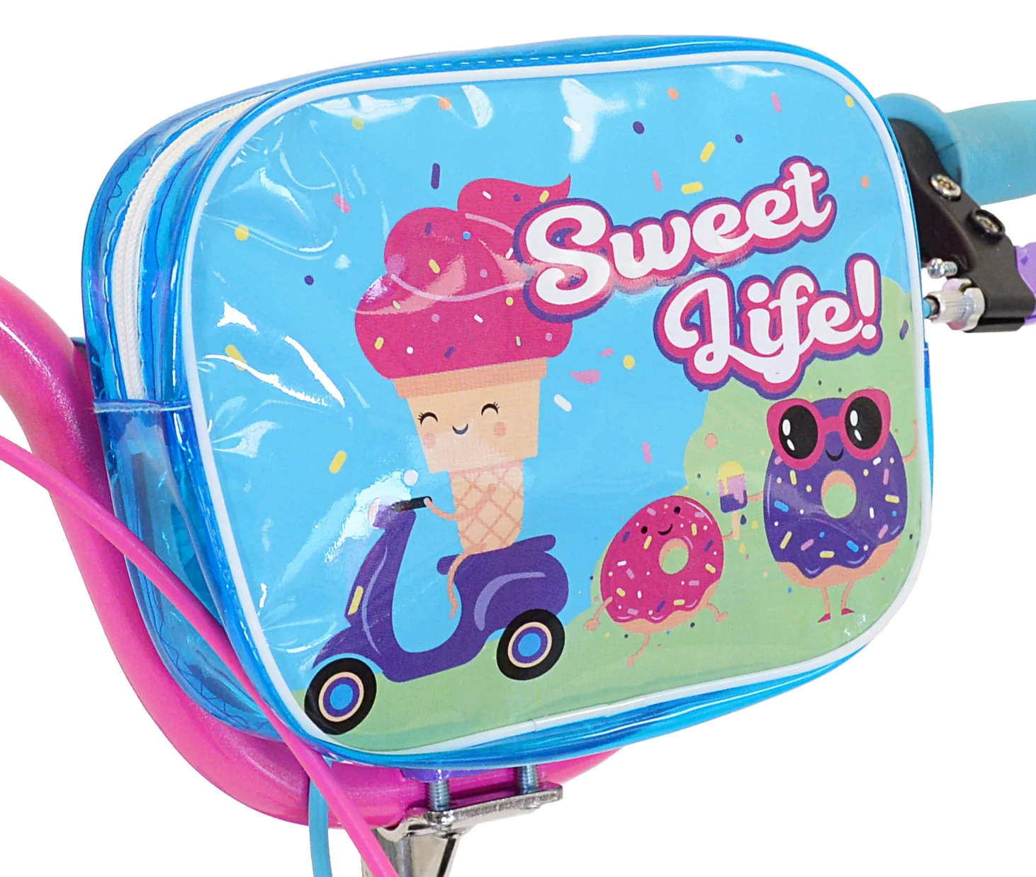 Kent Bicycles 18" Sweetness Girls Child Bike, Purple/Pink/Blue - Image 6