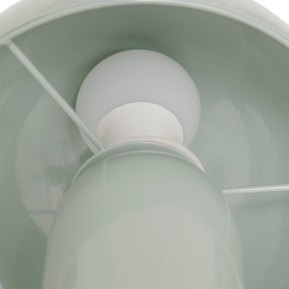 Mushroom Lamp Sector "Lito" Celadon green, H.24,5 cm