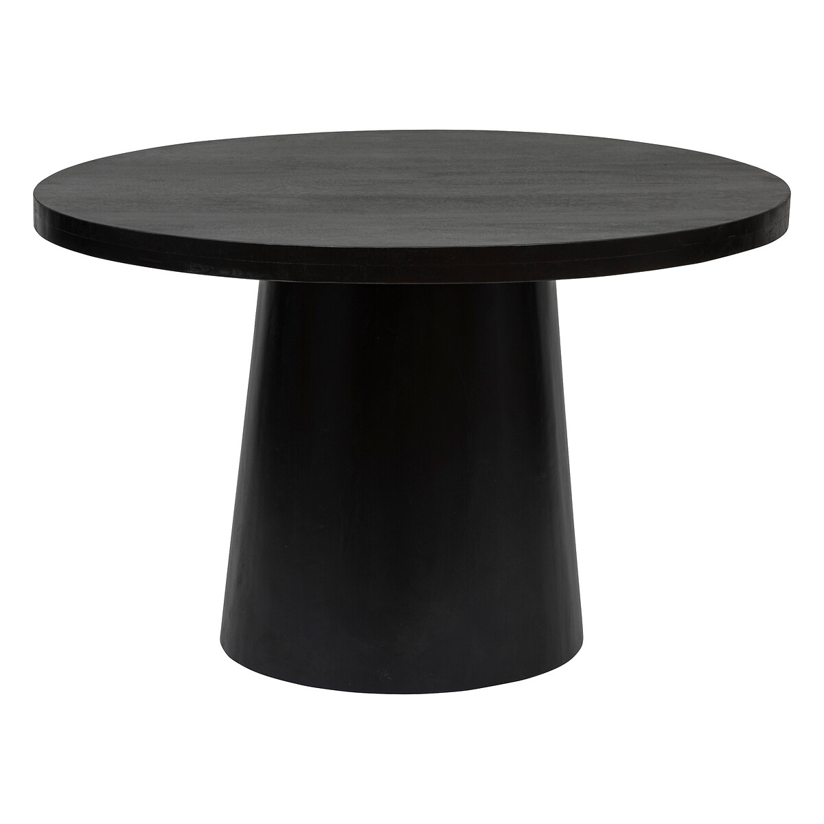 Dining table "Boki" Mango tree, black, d.120 cm