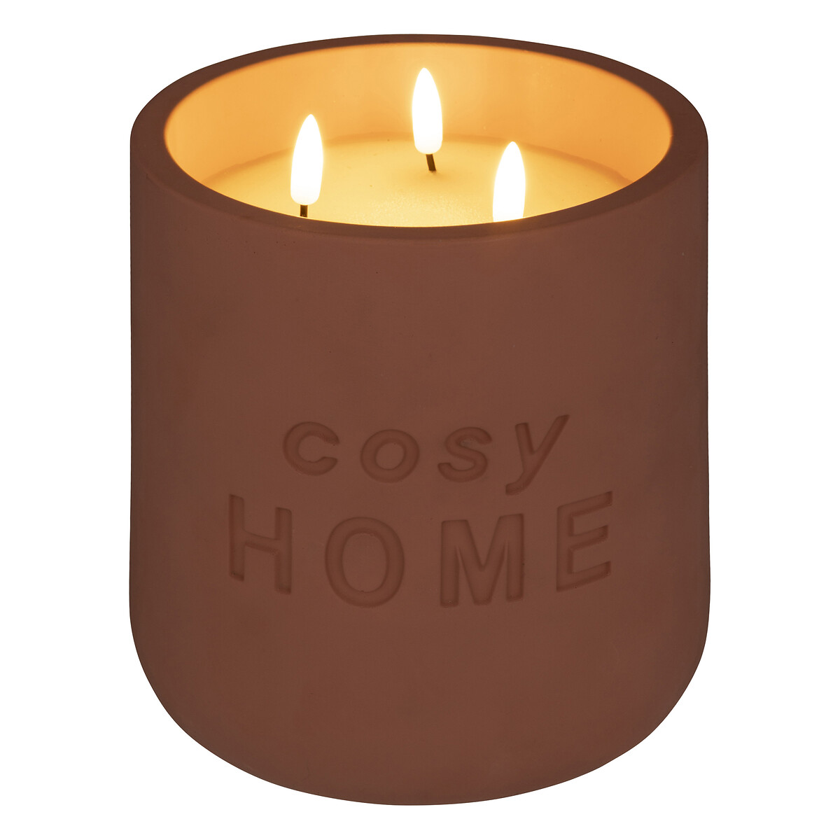 LED candle "Cosy" Terracotta pink, 3.2kg