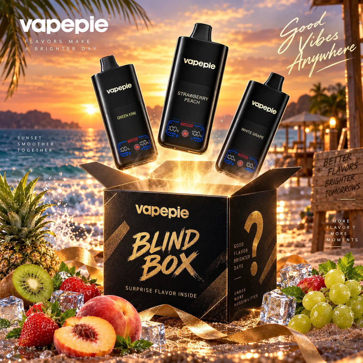 VAPEPIE MEGA 70 000 puffów – BLIND BOX: losowy smak z 12 do wyboru