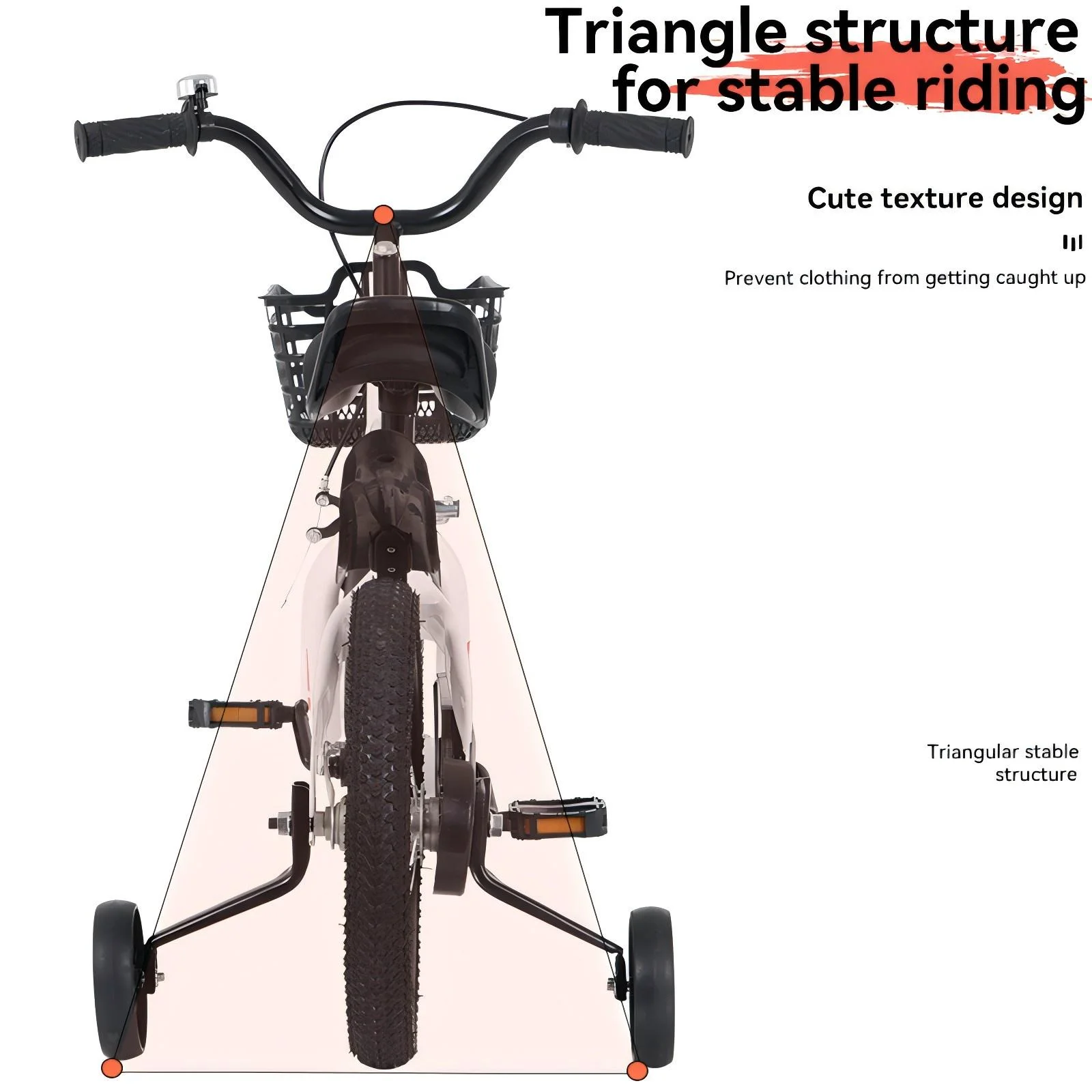 iRerts Kids Bike with Training Wheels, 16 Inch Kids Bicycle for Boys Girls Ages 4-8 Years Old, Girls Bicycles for Kids with Adjustable Seat, Fender and Varrier, Pink - Image 21