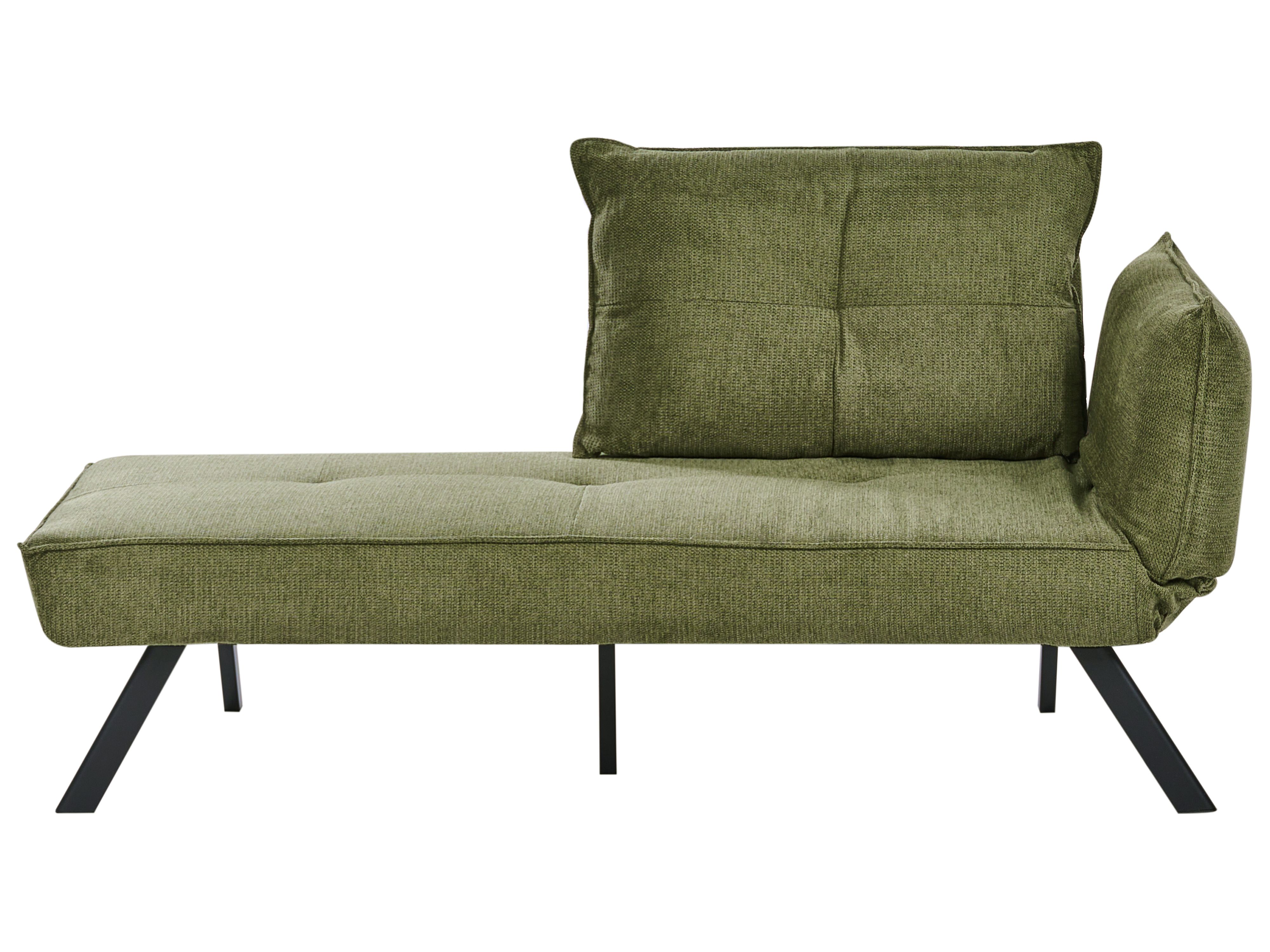 Right-Hand Chaise Lounge ROCAMADOUR Fabric Green