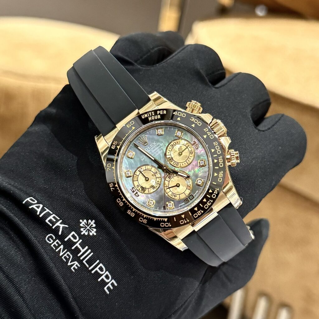 Rolex Daytona Replica Watch Purple Mother of Pearl Dial Moissanite BT Factory 40mm - Top club