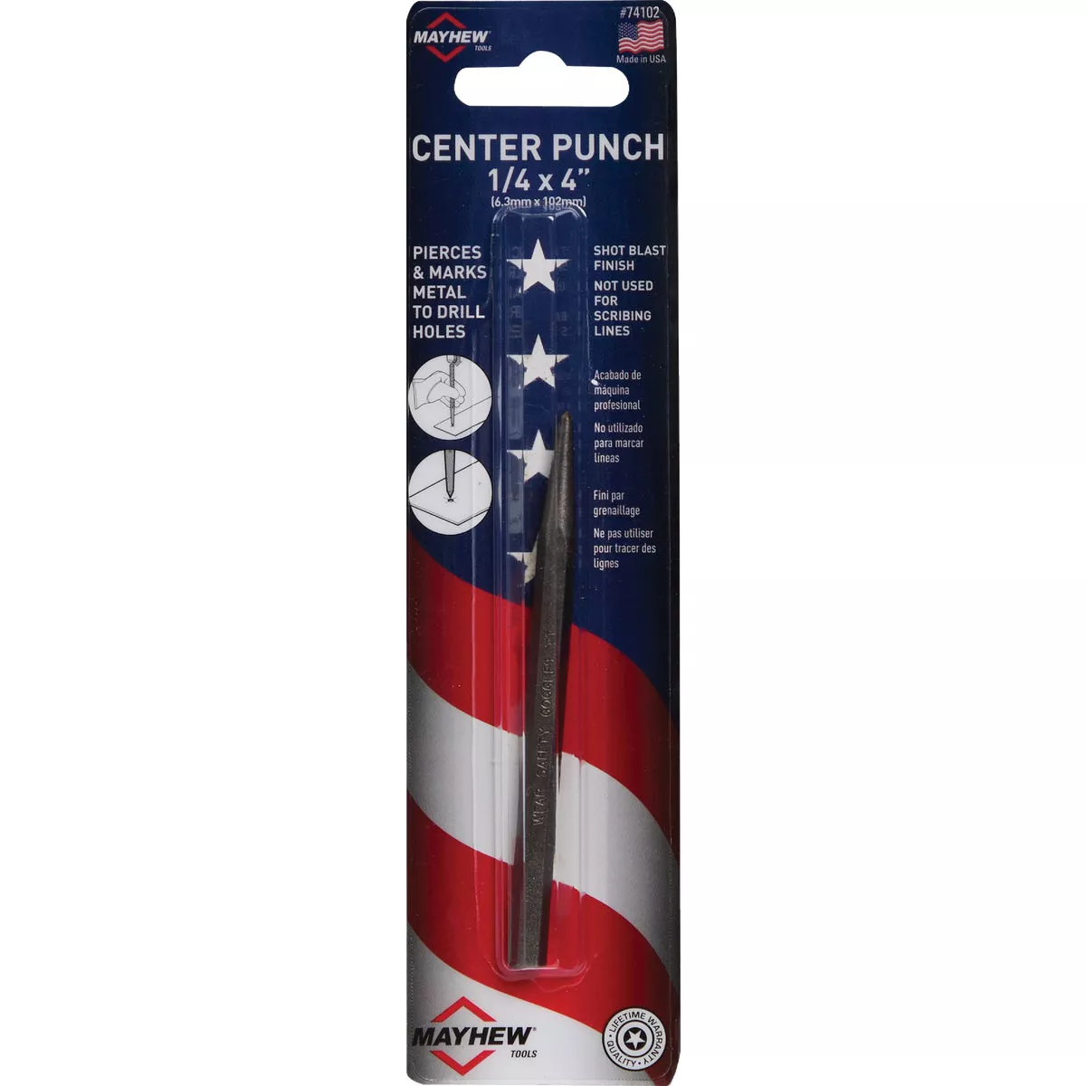 Mayhew Tools 1/4 In. Center Punch