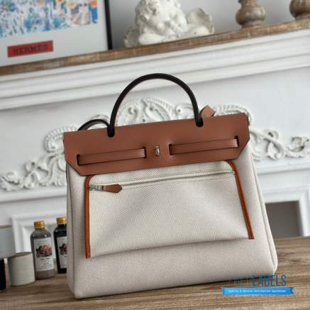 Hermès Herbag Zip 31 Bag | 31x25x10 cm | Luxury Canvas & Leather Shoulder Bag for Women | Spacious Everyday Hermès Tote1:1High-quality replica