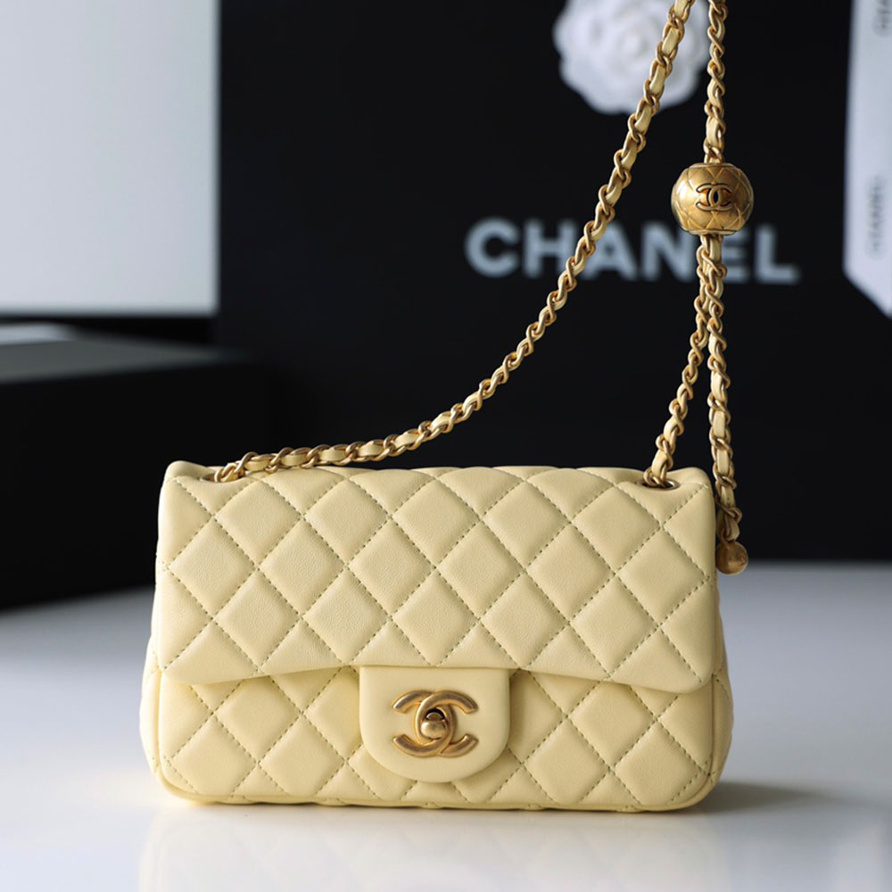 Chanel CF Calfskin Golden Ball 20CM（Replica）1:1High-quality replica