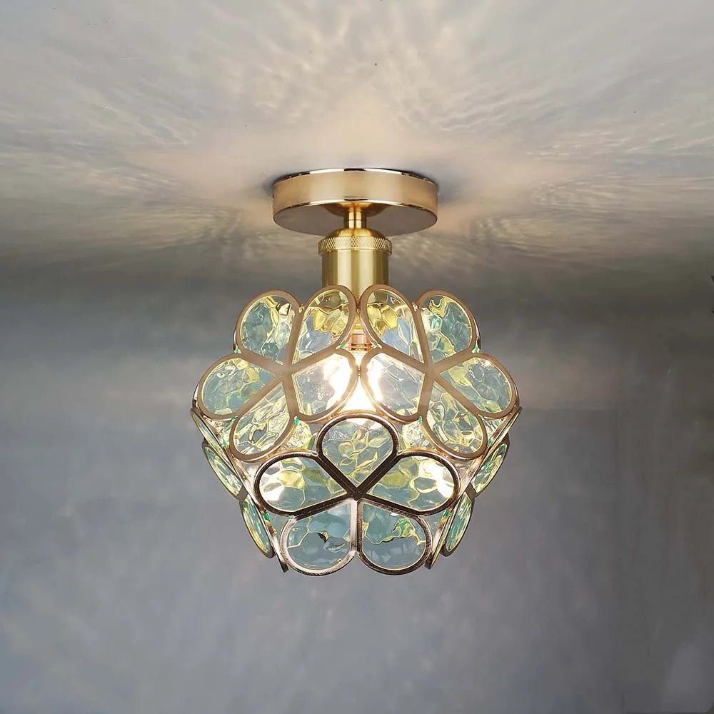 PetalLicht - Glazen Lamp met Bloemdesign