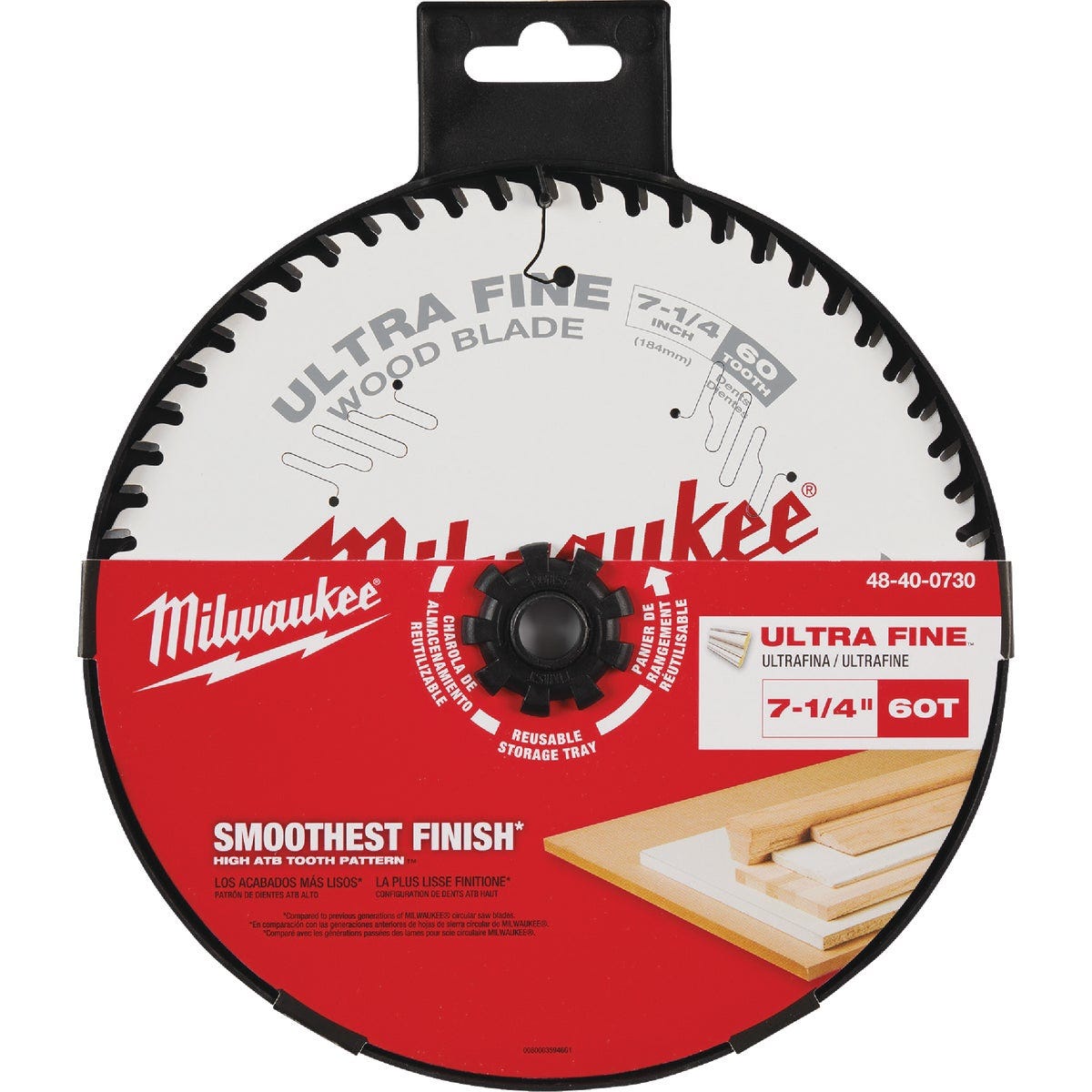 Milwaukee 7-1/4 In. 60-Tooth Ultra Fine Finish Circular Saw Blade
