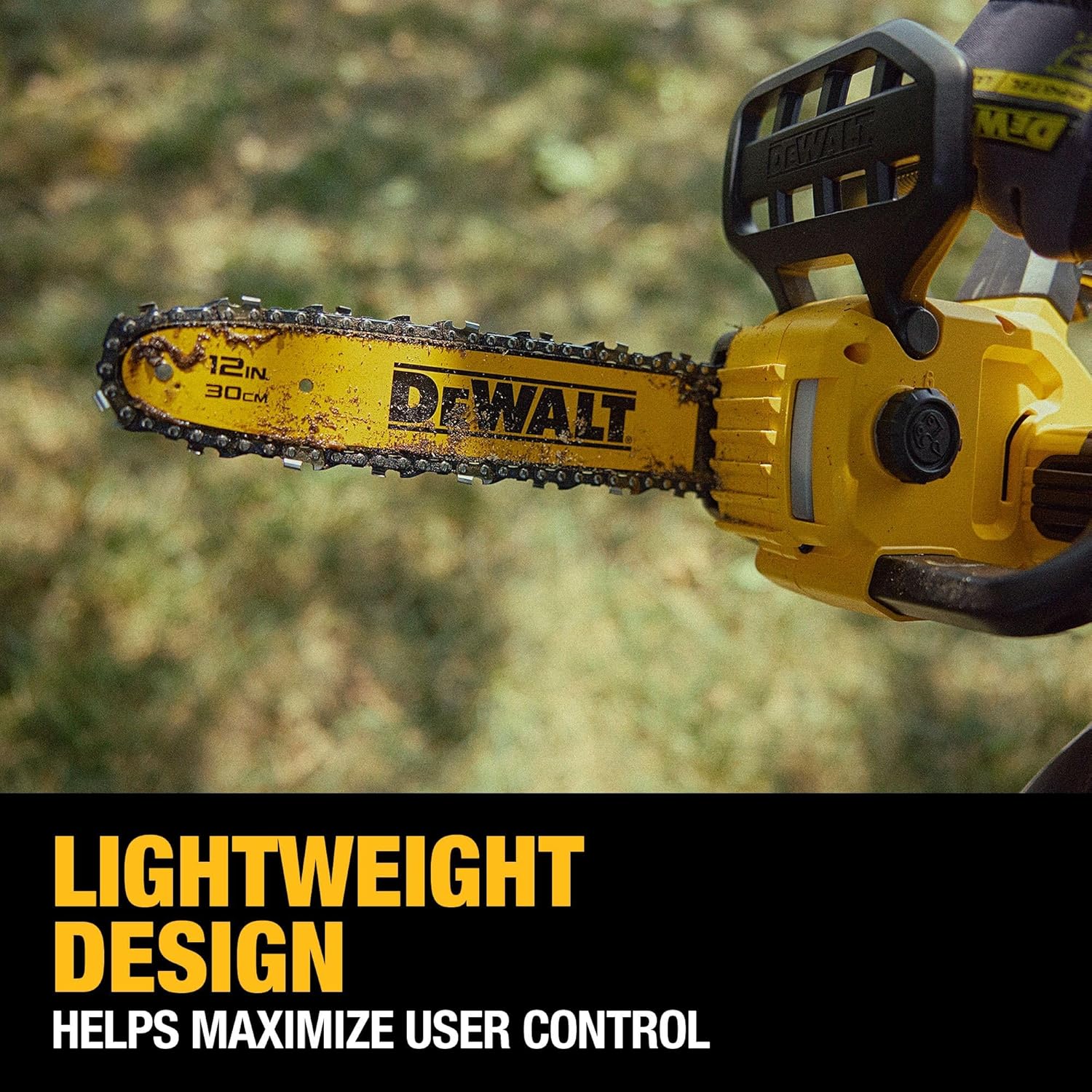 DEWALT 20V MAX 12 in Cordless Chainsaw Kit With Battery And Charger - DCCS621P1 - Image 5 DEWALT 20V MAX 12 in Cordless Chainsaw Kit With Battery And Charger - DCCS621P1 - Image 5