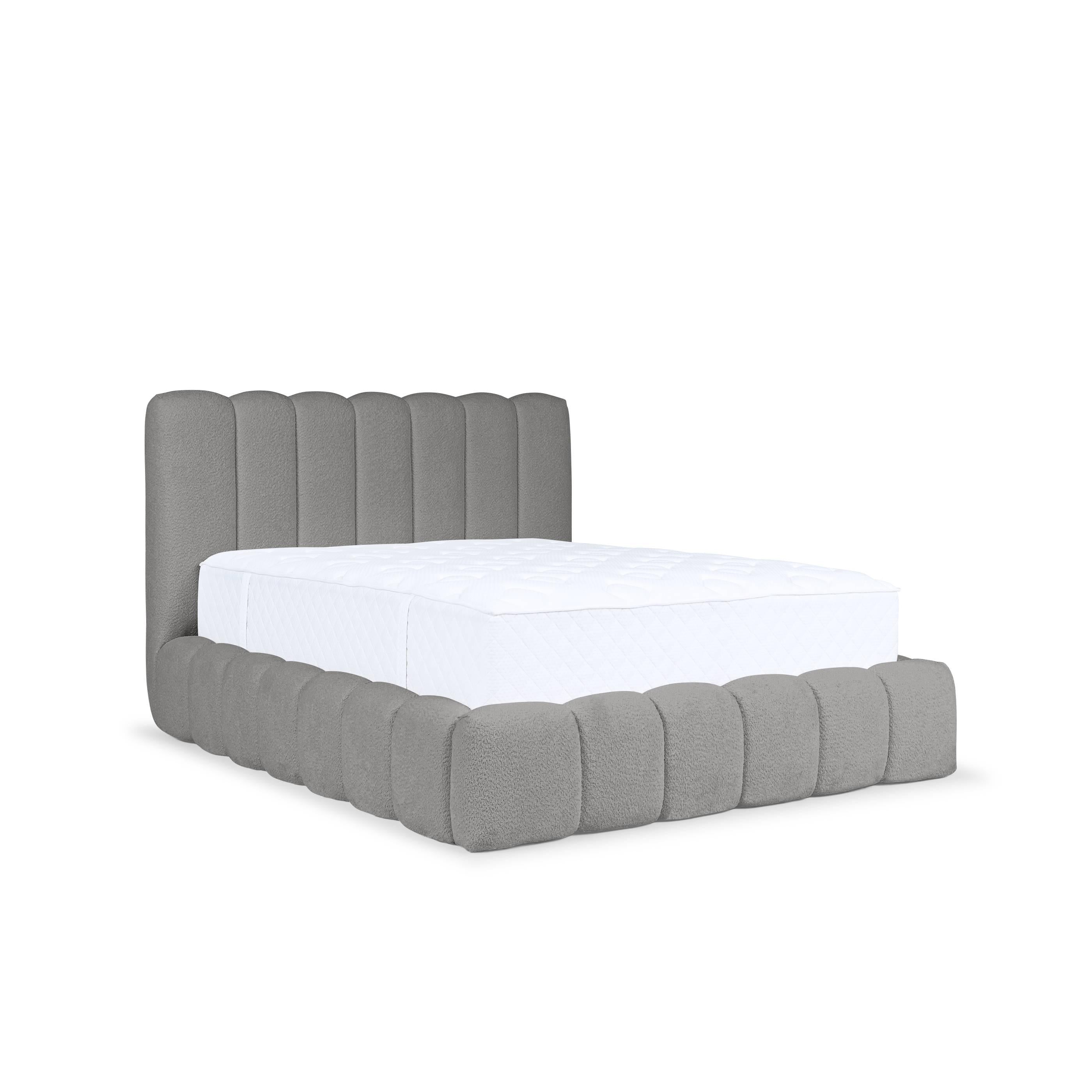 Blokker Dawn Bedframe met Opbergruimte - 180 x 200 cm - Lichtgrijs