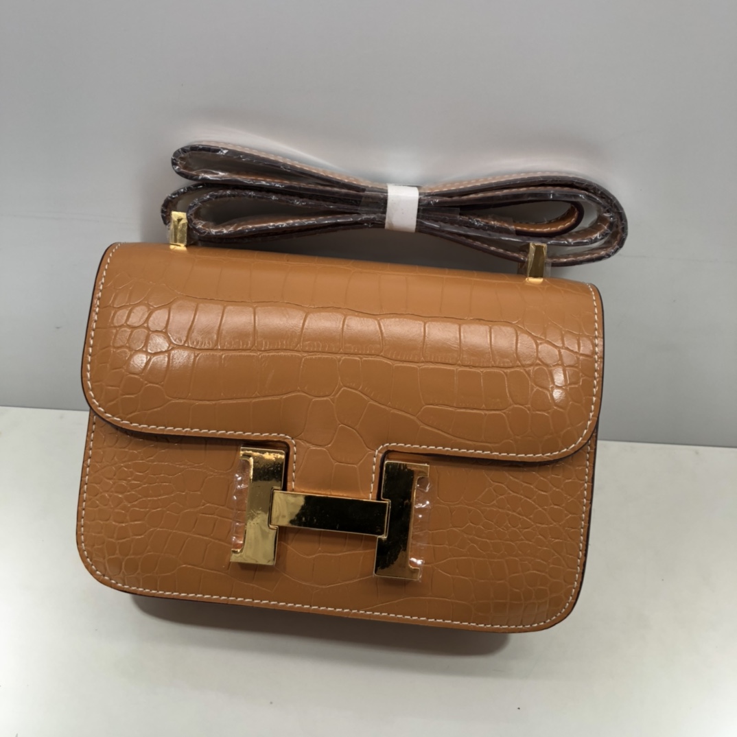 Replica Hermes Constance Crocodile Leather Pattern Cross Body Bag1:1High-quality replica