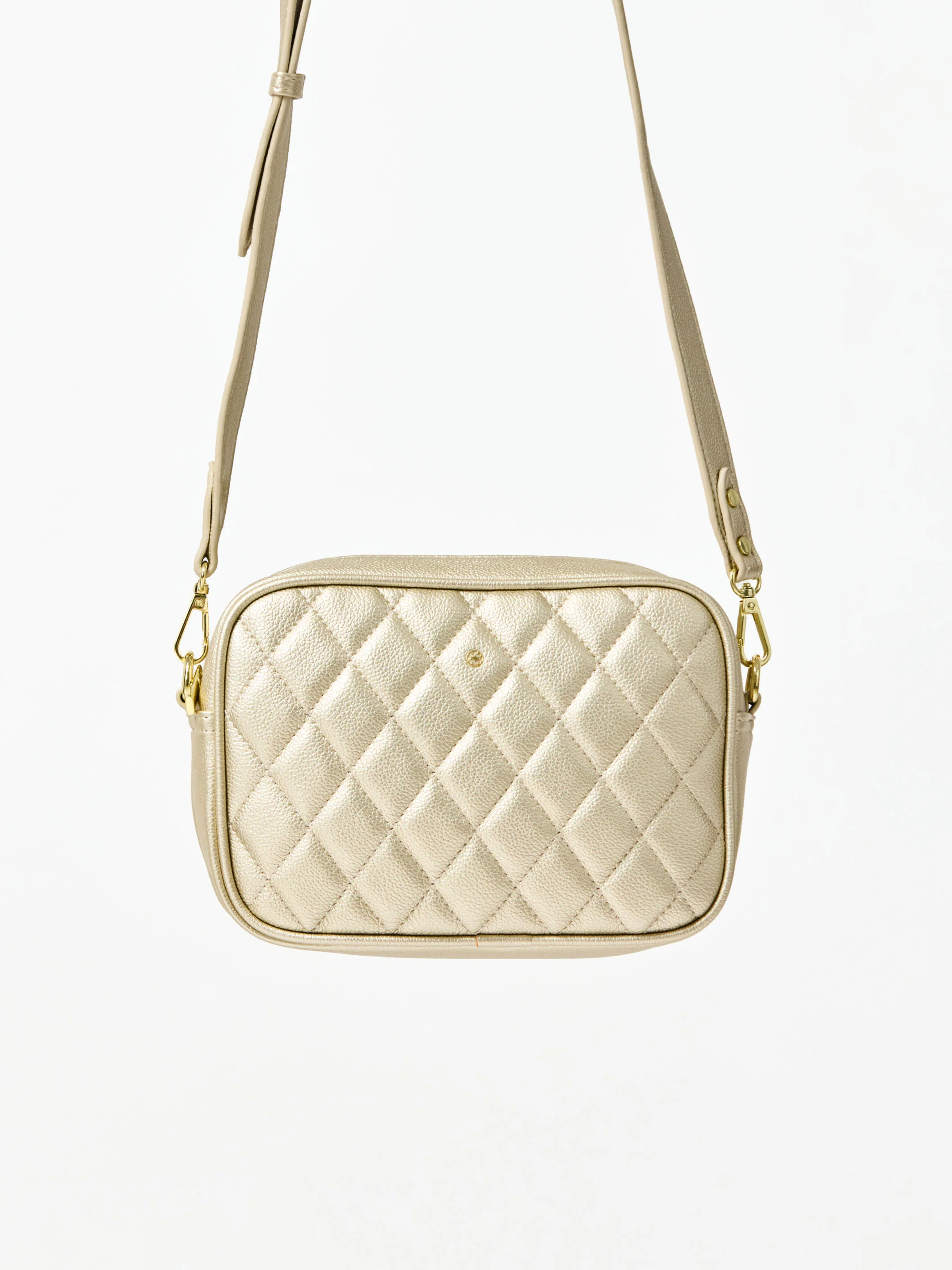 Essential Quilted Crossbody Bag | Champagne