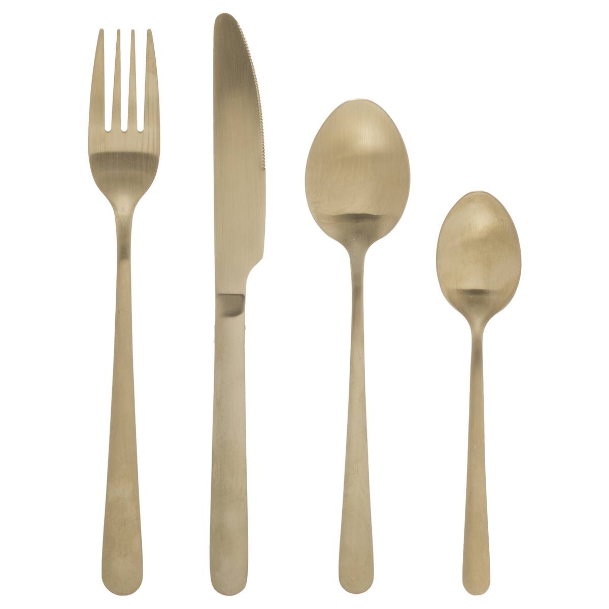 24-piece cutlery set "Green Harmony" Gold