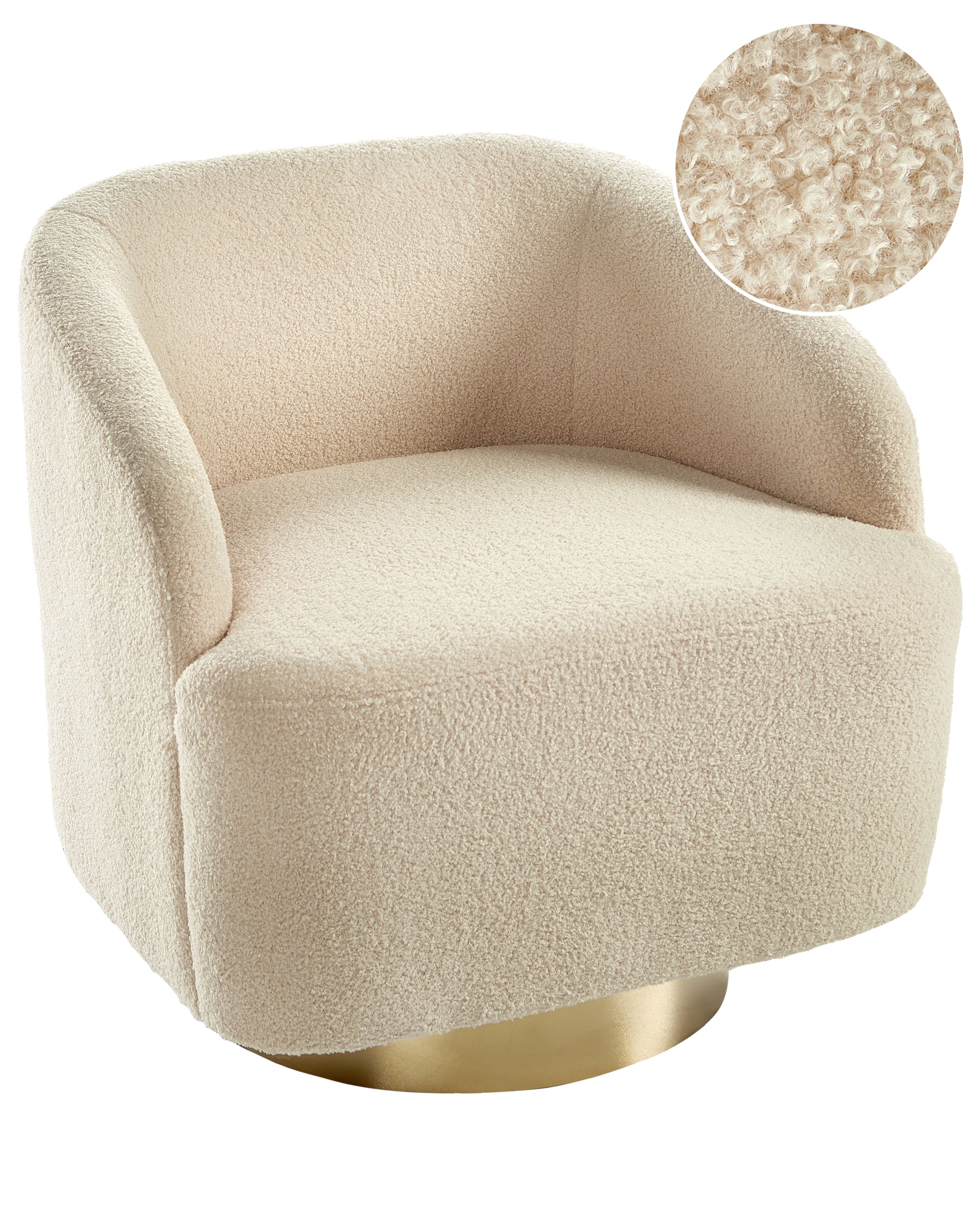 Armchair LAVIK Boucle Beige