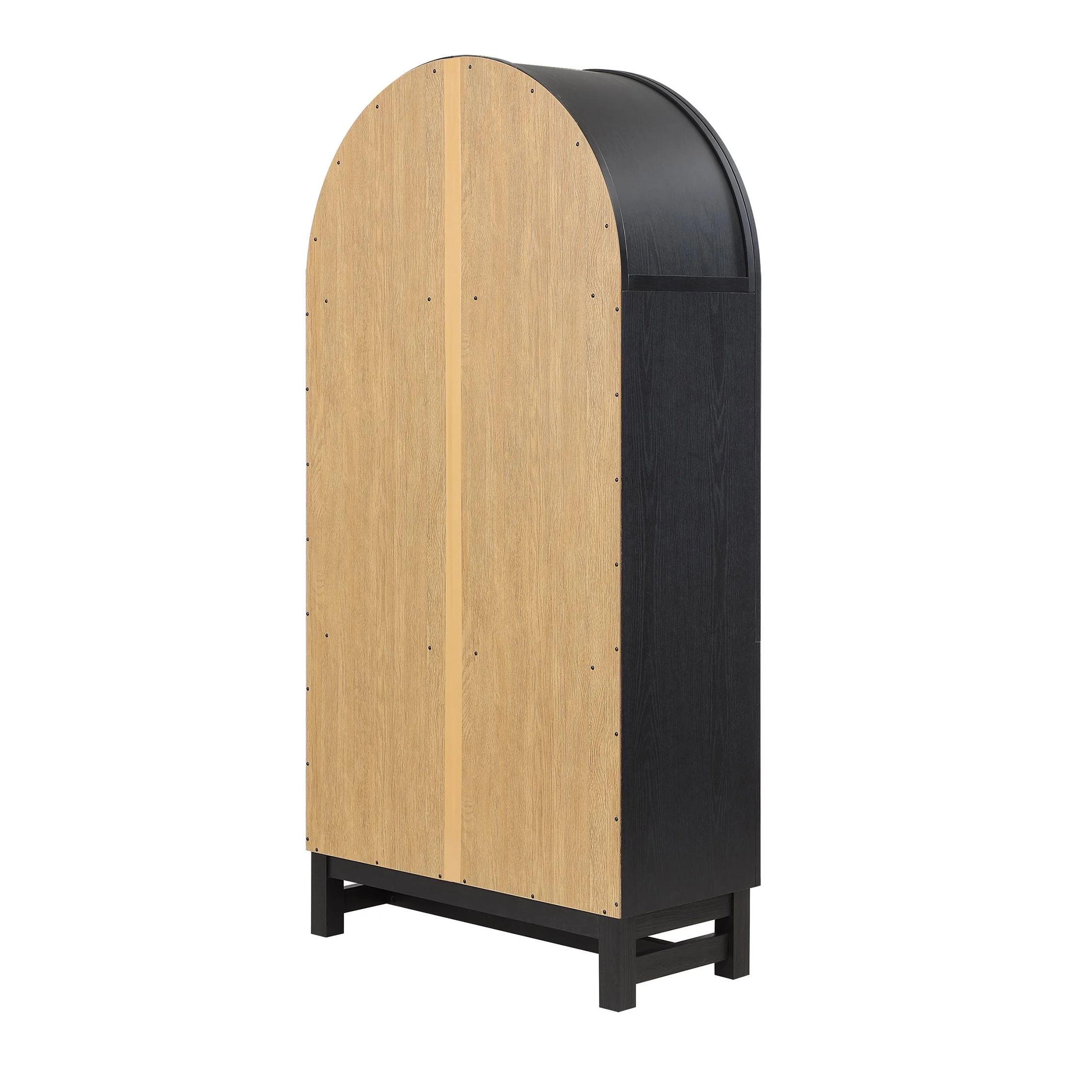 Better Homes & Gardens Juliet Kitchen Rounded Arch Cabinet, Rich Black - Image 6