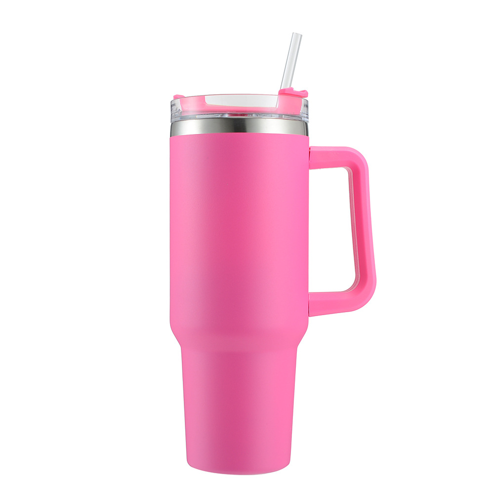 Spot American Vacuum 40oz Large-capacity Handle Beer Mug Car Ice Cup Stainless Steel Thermos Cup 1200ml
