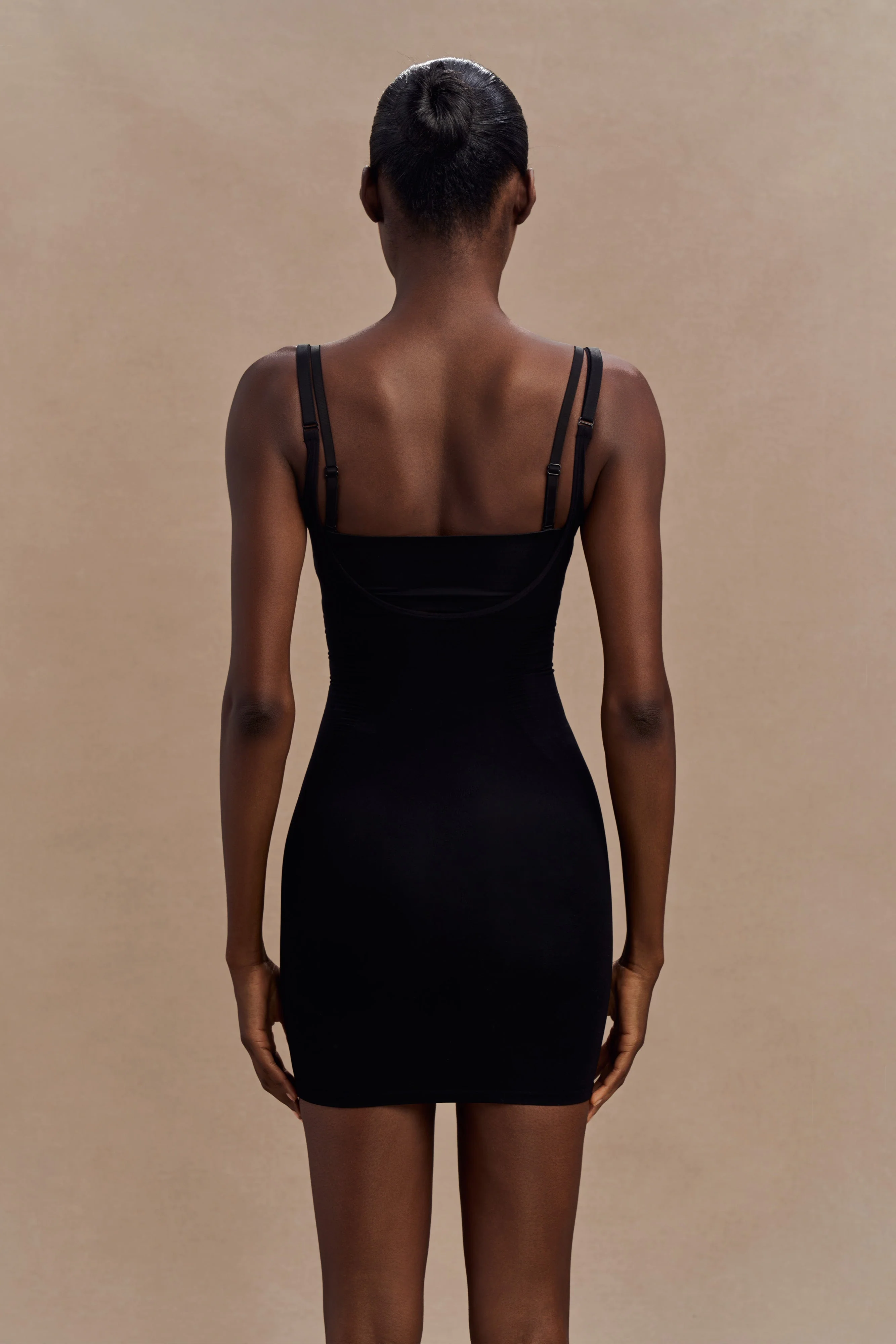 Jocelyn Backless Shapewear Mini Dress - Black