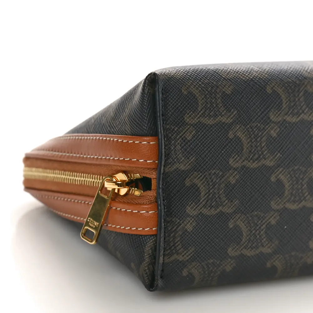 Celine Triomphe Canvas & Calfskin Replica Handbag – Perfect Match1:1High-quality replica