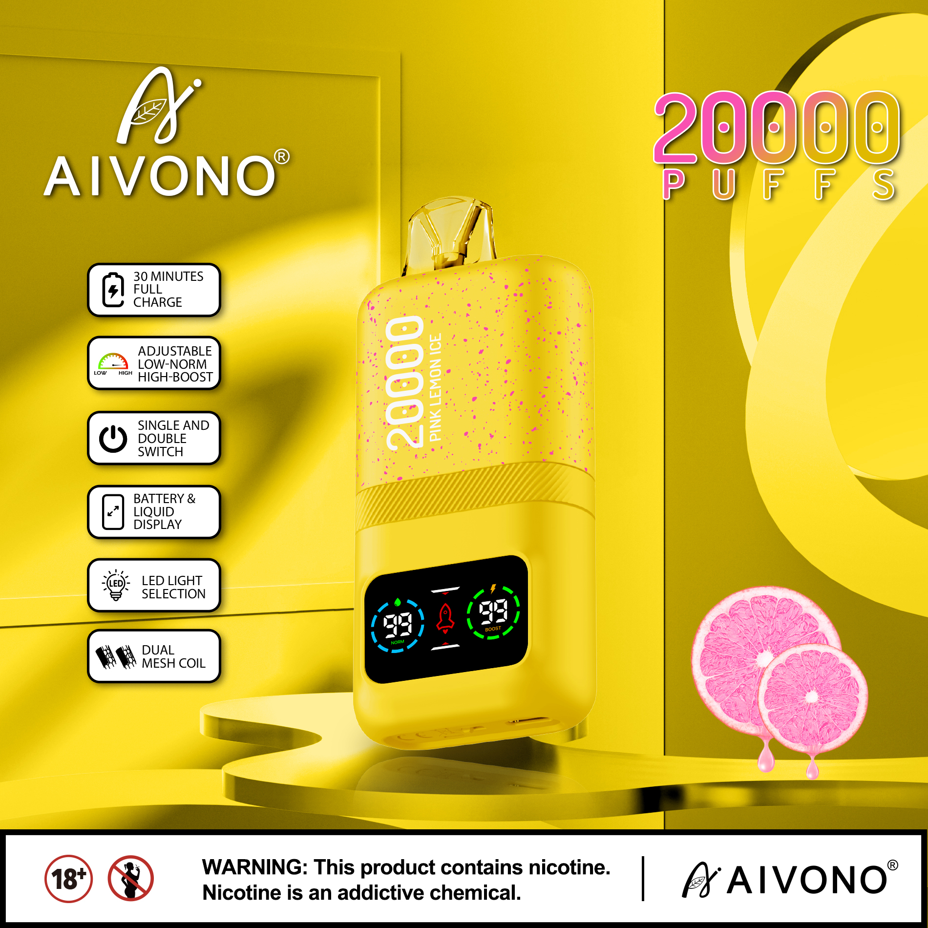AIVONO AIM MAGIC 20000 Puffs Disposable Vape