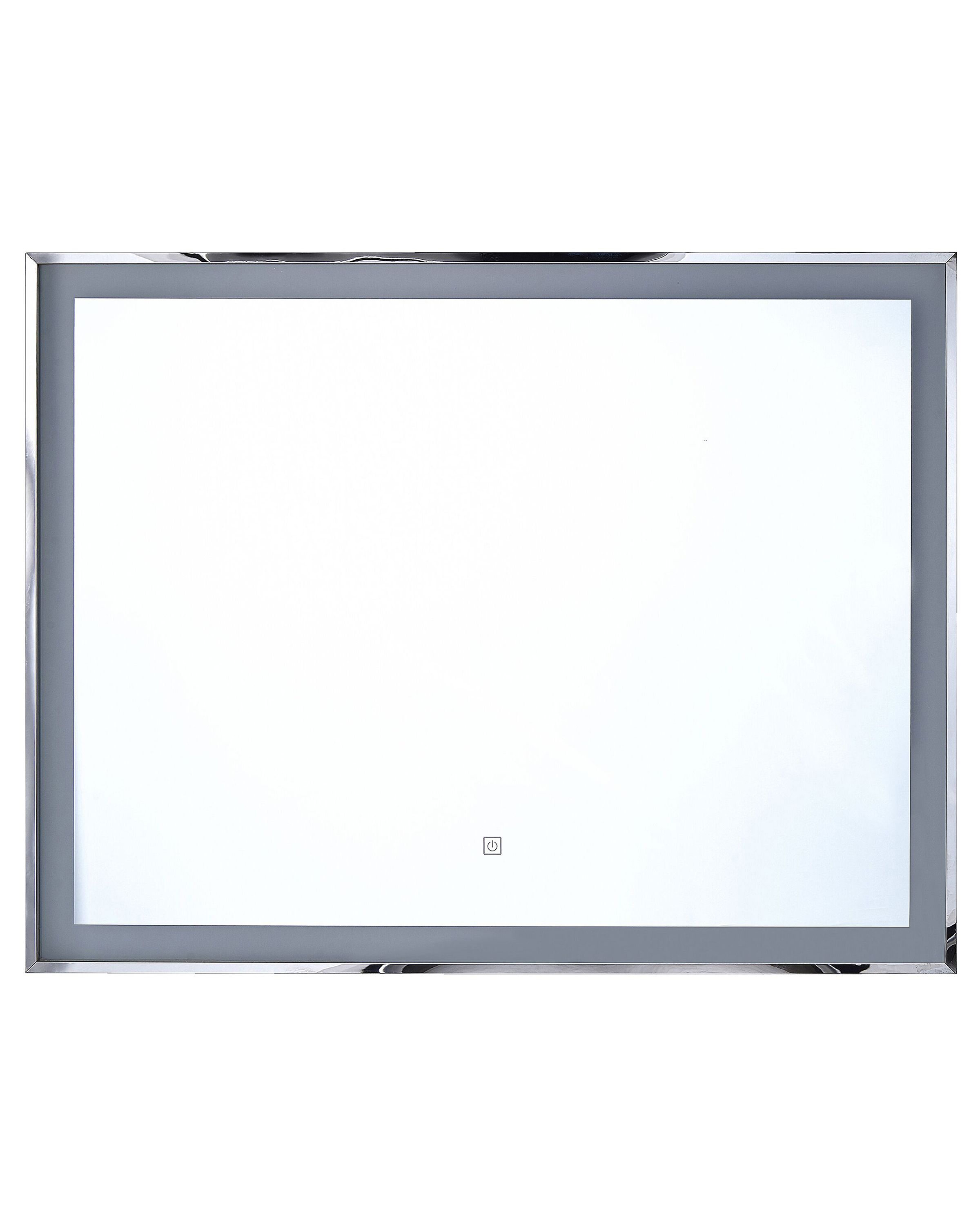 LED Bathroom Mirror ARGENS 90 cm 70 cm Silver