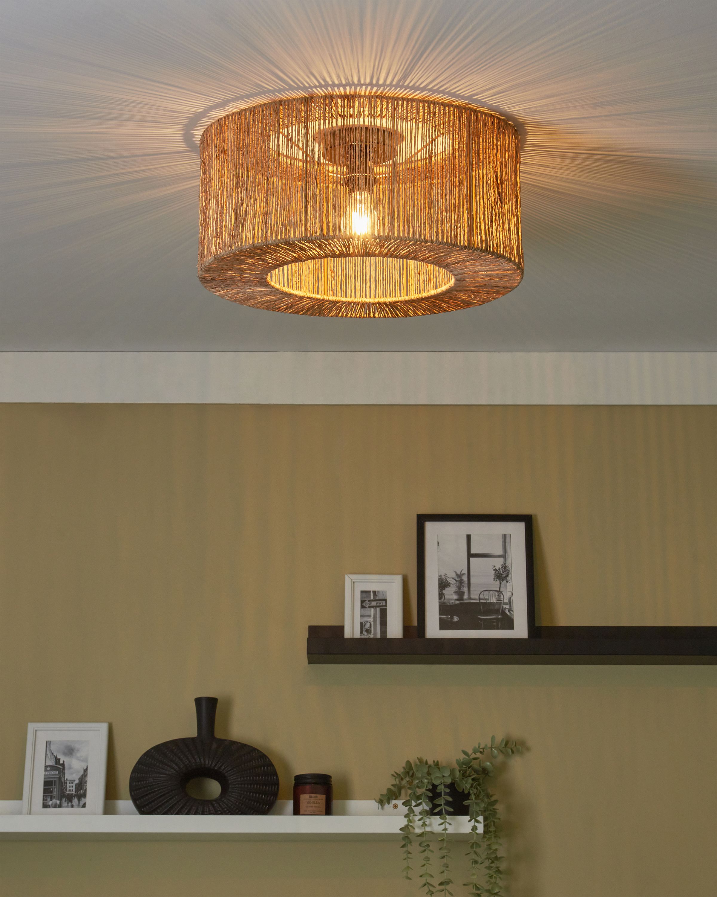 Ceiling Lamp SEWA Jute Natural